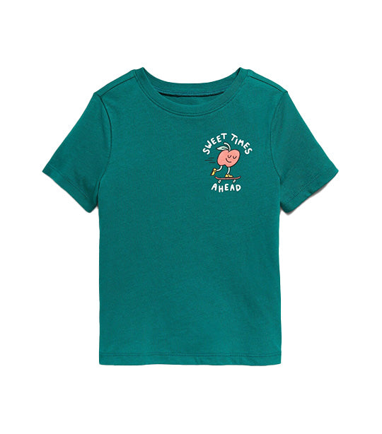 Unisex Graphic T-Shirt for Toddler Piercing Emerald