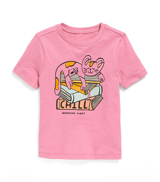 Unisex Short-Sleeve Graphic T-Shirt for Toddler Rose Cloud
