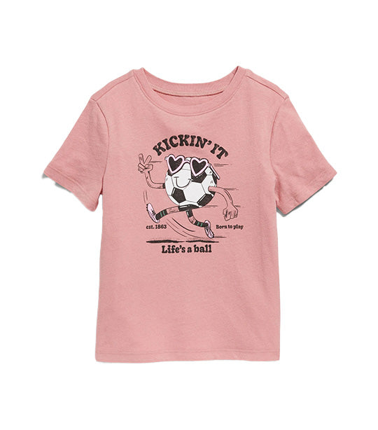 Unisex Graphic T-Shirt for Toddler Antique Coral