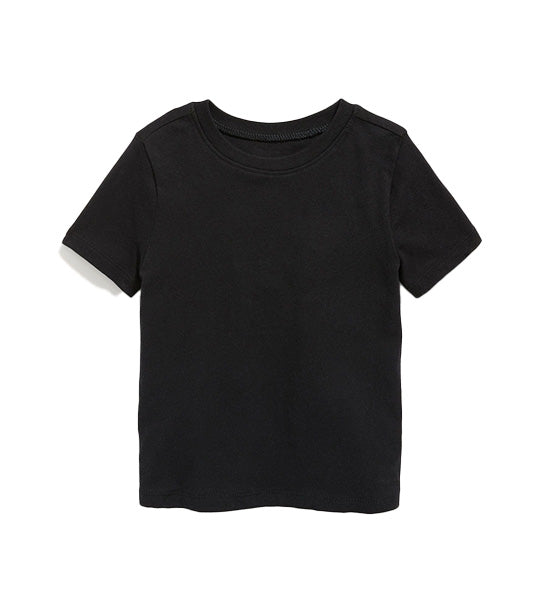 Unisex Crew-Neck T-Shirt for Toddler Black Jack
