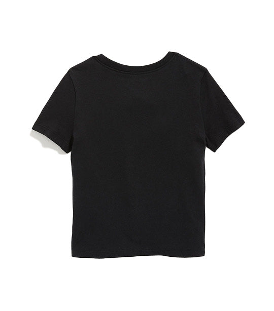 Unisex Crew-Neck T-Shirt for Toddler Black Jack