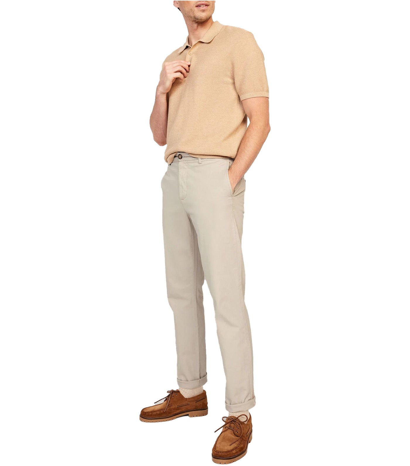 Slim Built-In Flex Rotation Chino Pants for Men A Stones Throw
