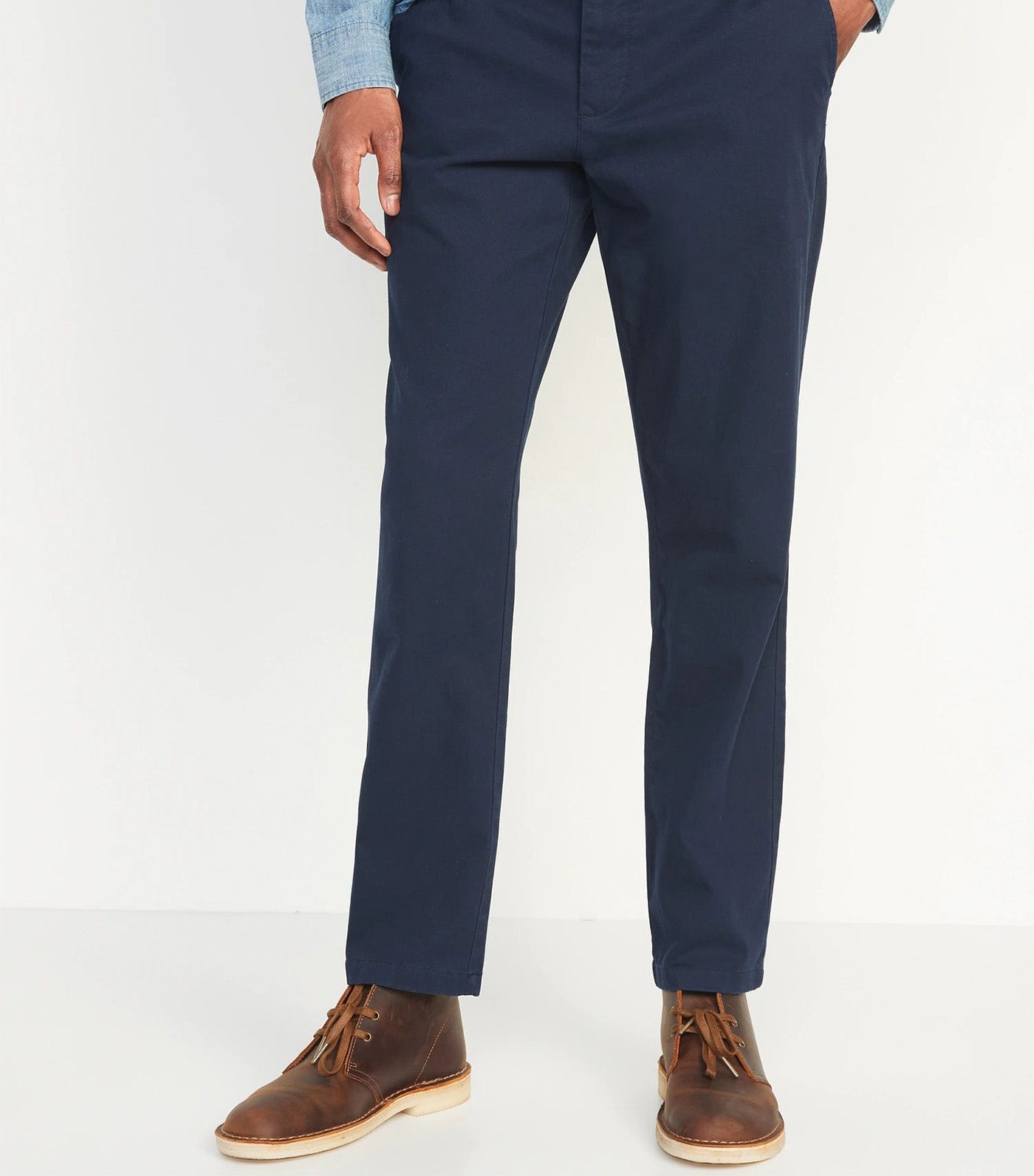 Straight Built-In Flex Rotation Chino Pants for Men In The Navy