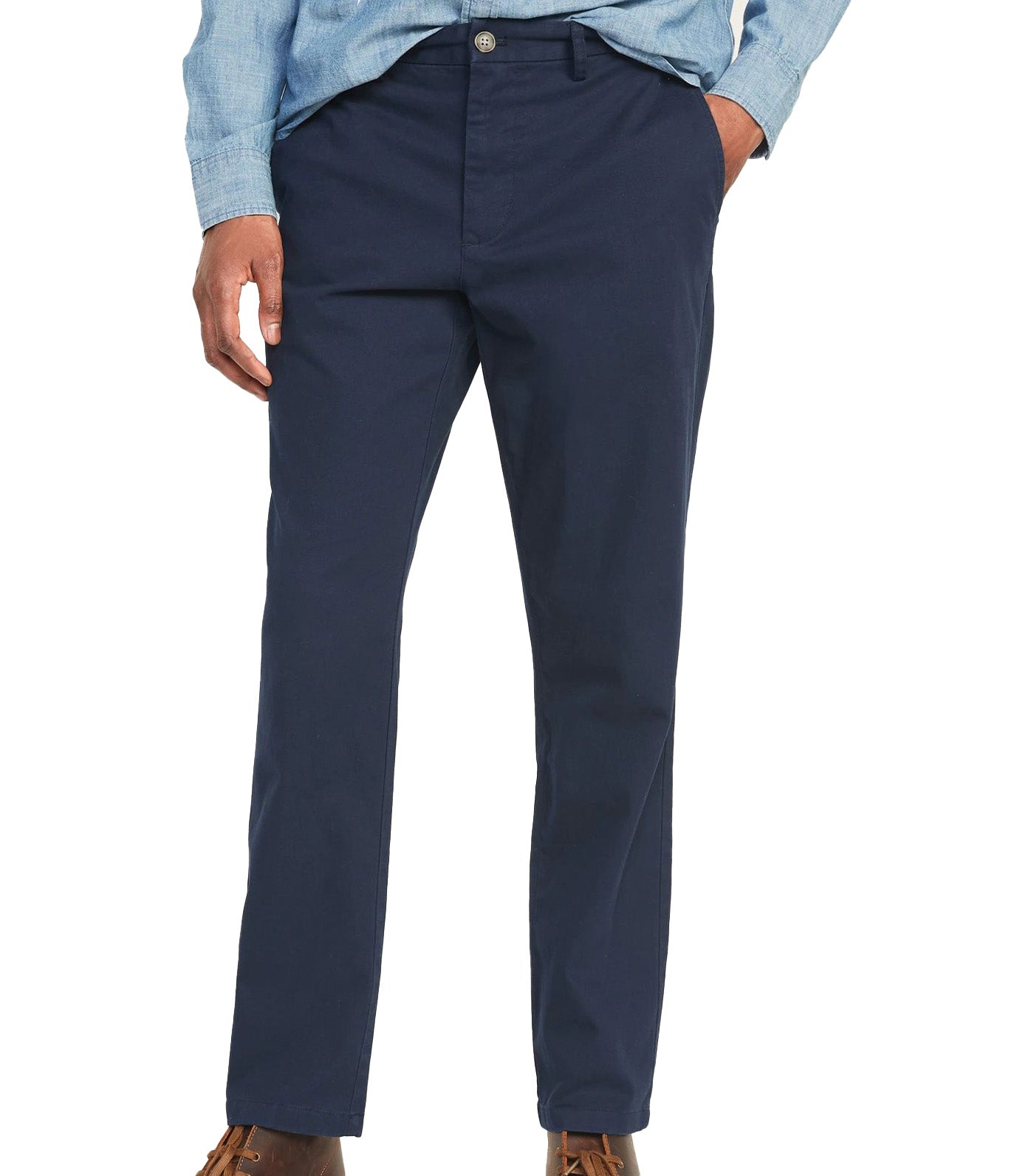 Straight Built-In Flex Rotation Chino Pants for Men In The Navy