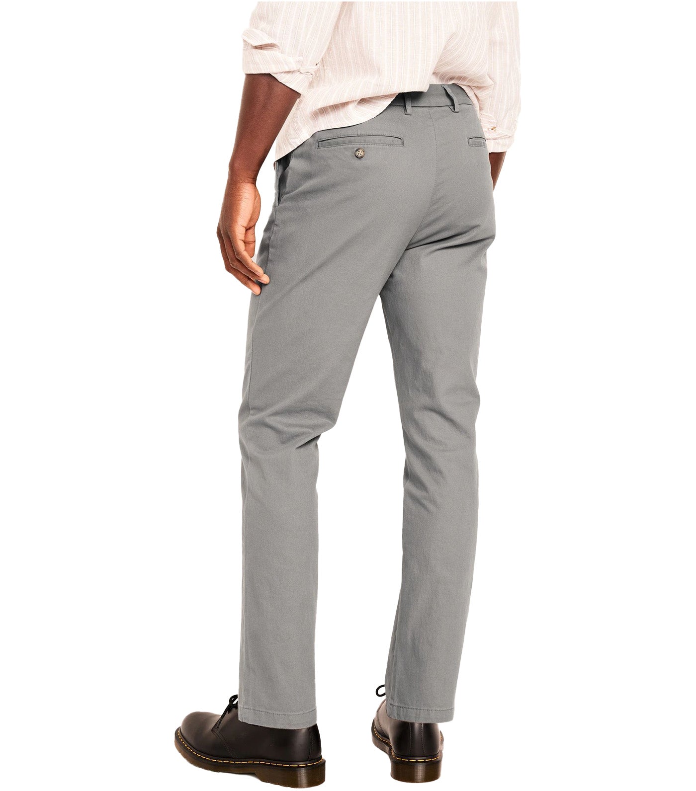 Slim Built-In Flex Rotation Chino Pants for Men Dark Gray