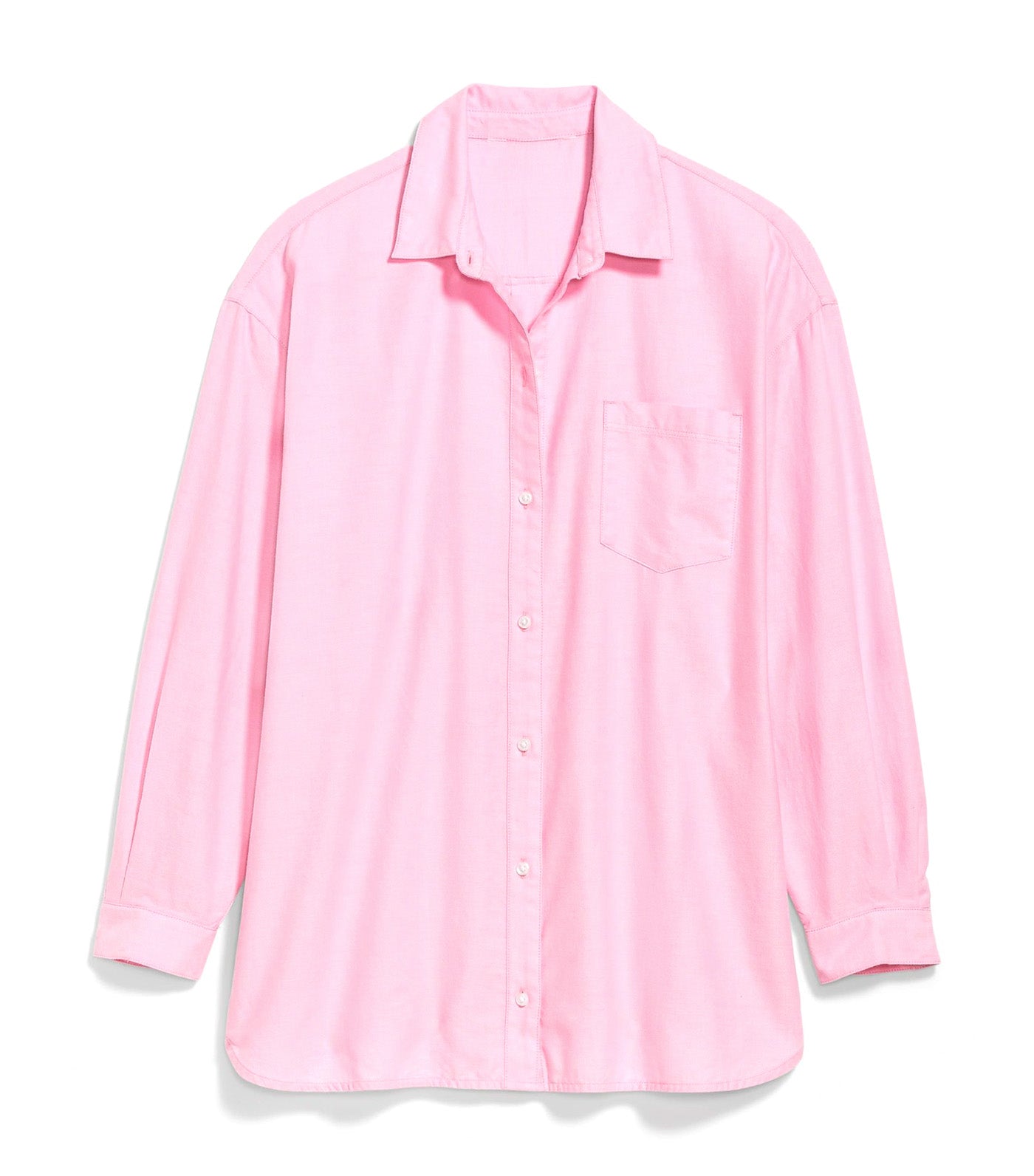 Oversized Boyfriend Shirt for Women Pink Trance
