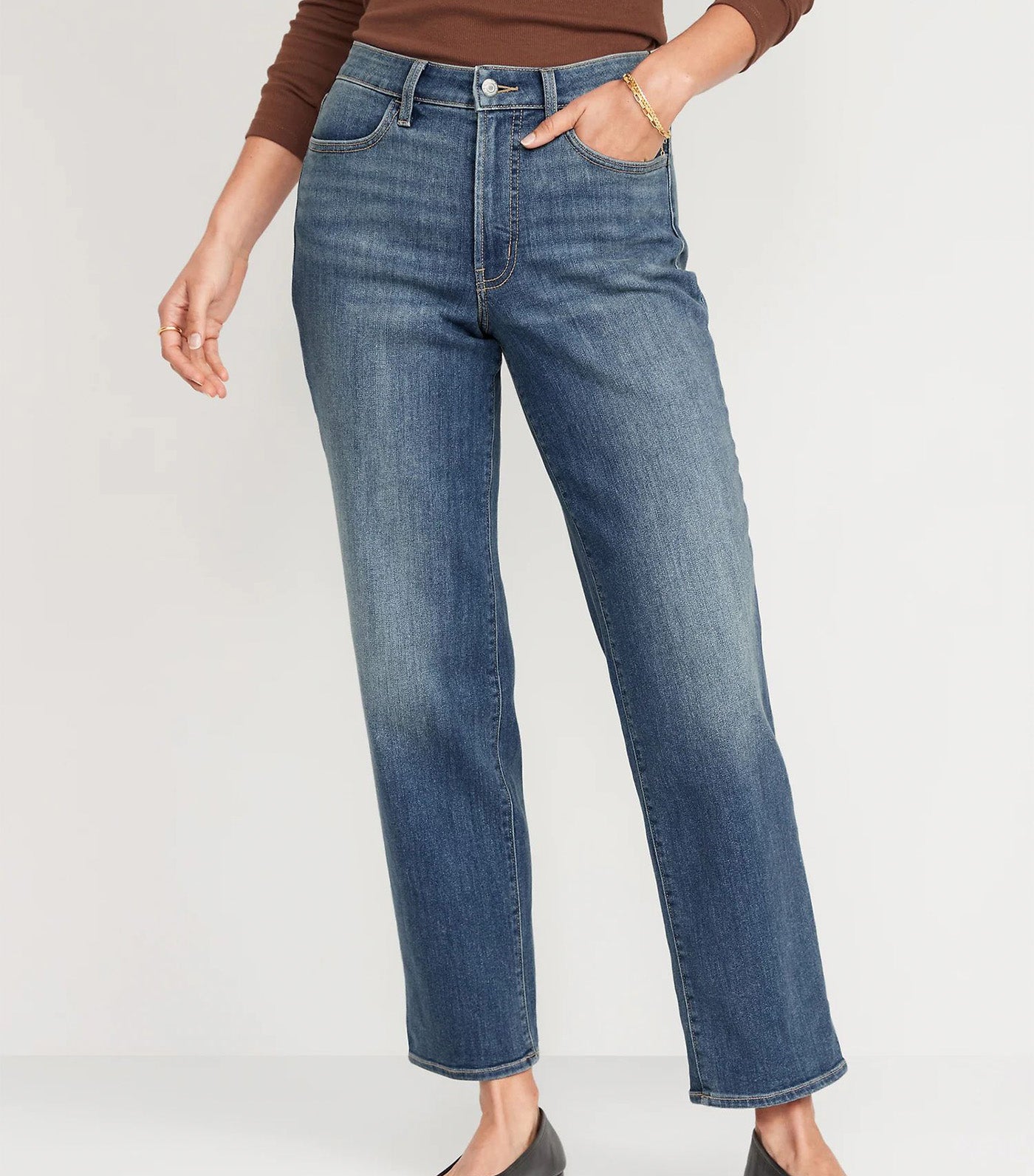 High-Waisted Wow Loose Jeans for Women Campeche