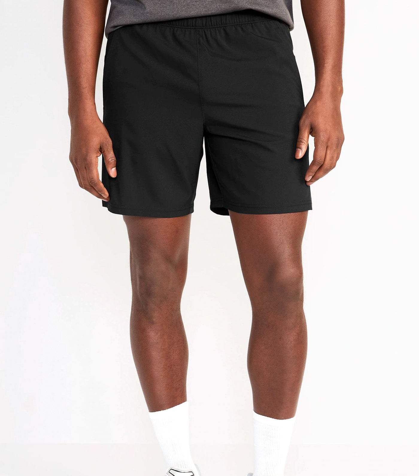 Essential Woven Workout Shorts for Men - 7-inch inseam Black Jack