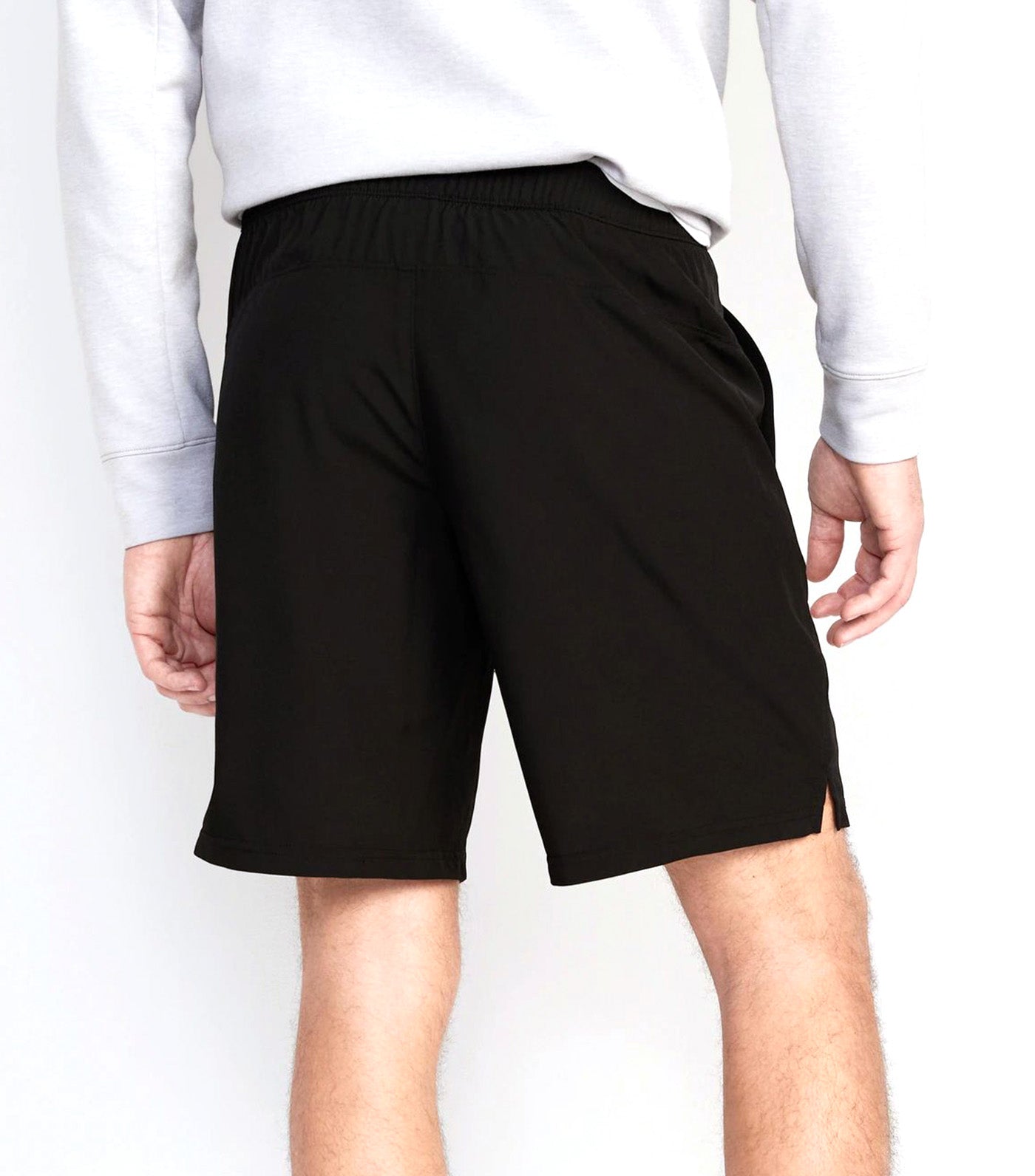 Essential Woven Workout Shorts for Men 9-inch Inseam Black Jack