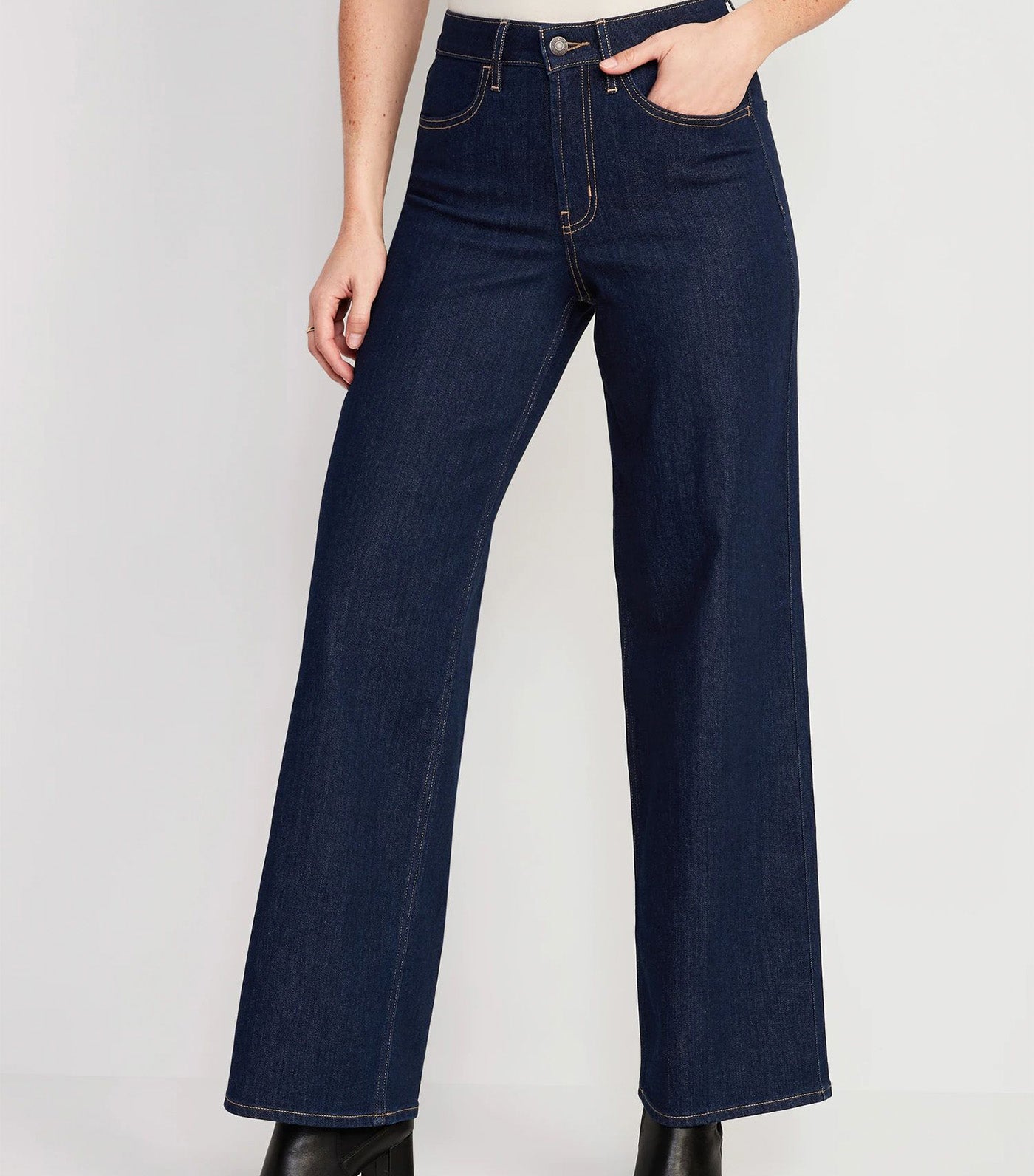 High-Waisted Wow Wide-Leg Jeans for Women Rinse