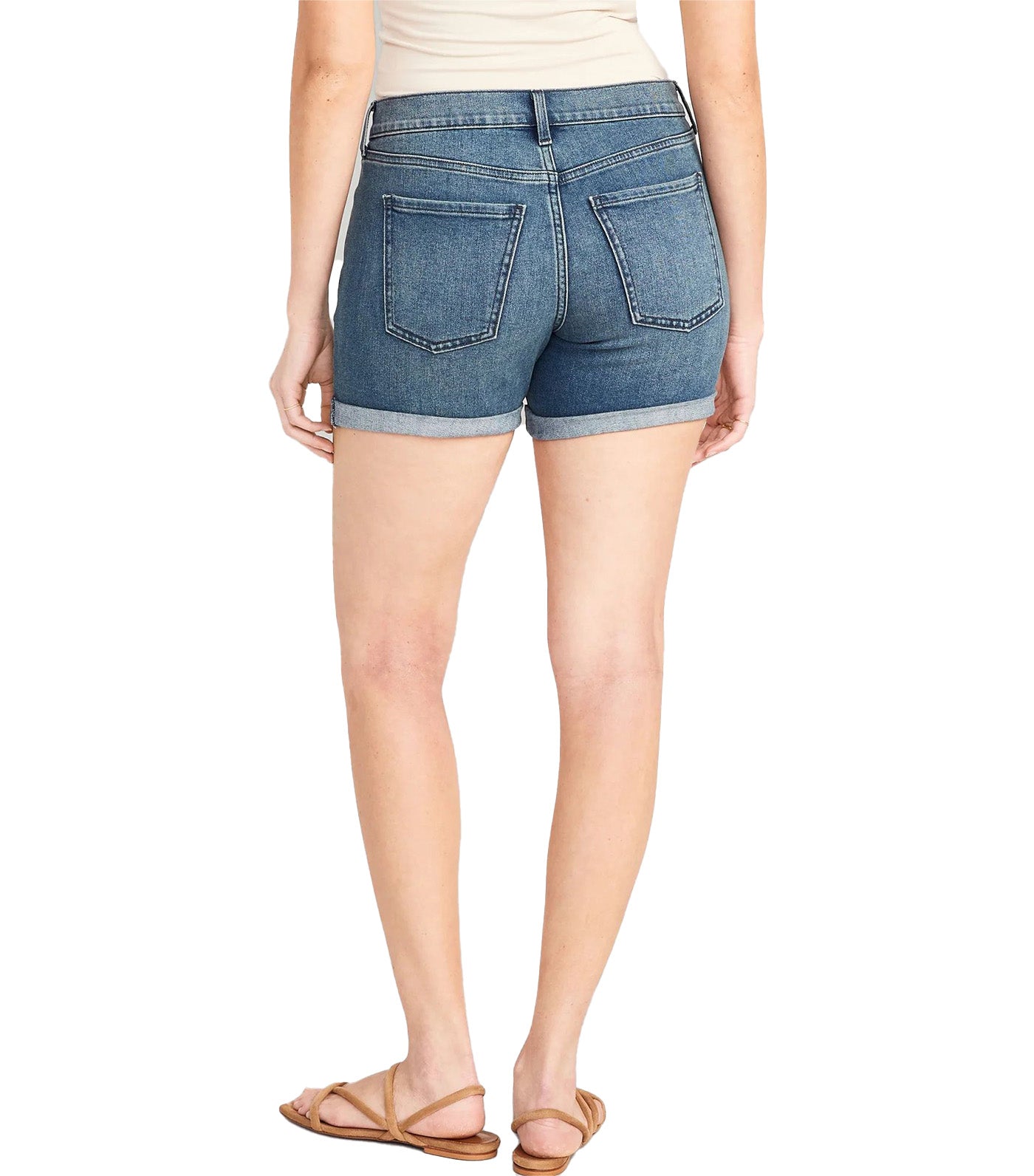 Mid-Rise Wow Jean Shorts for Women - 5in Inseam Campeche
