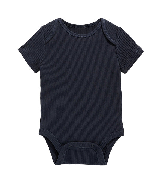Unisex Rib-Knit Bodysuit for Baby In The Navy
