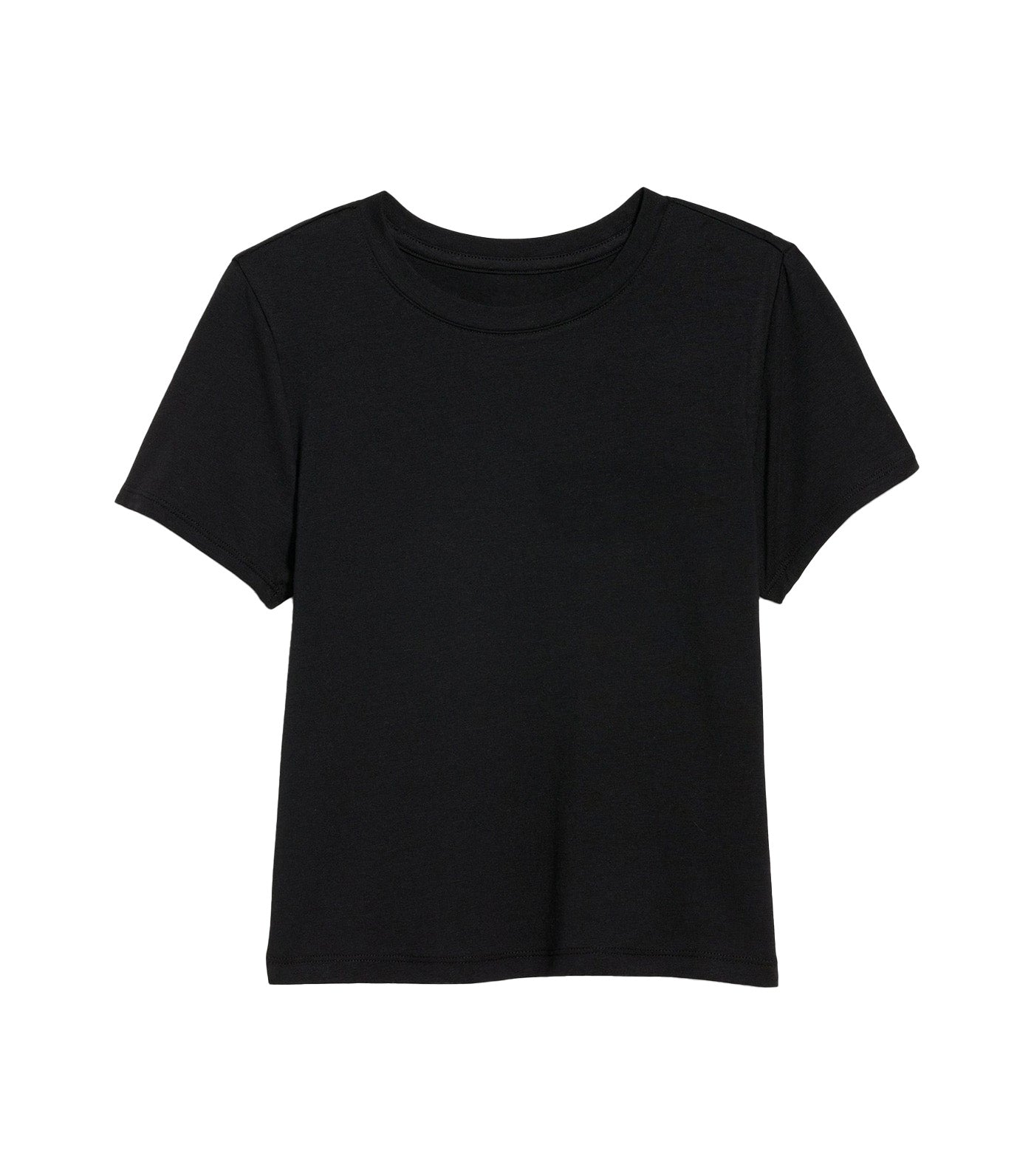 Cropped Slim-Fit T-Shirt For Women Black Jack