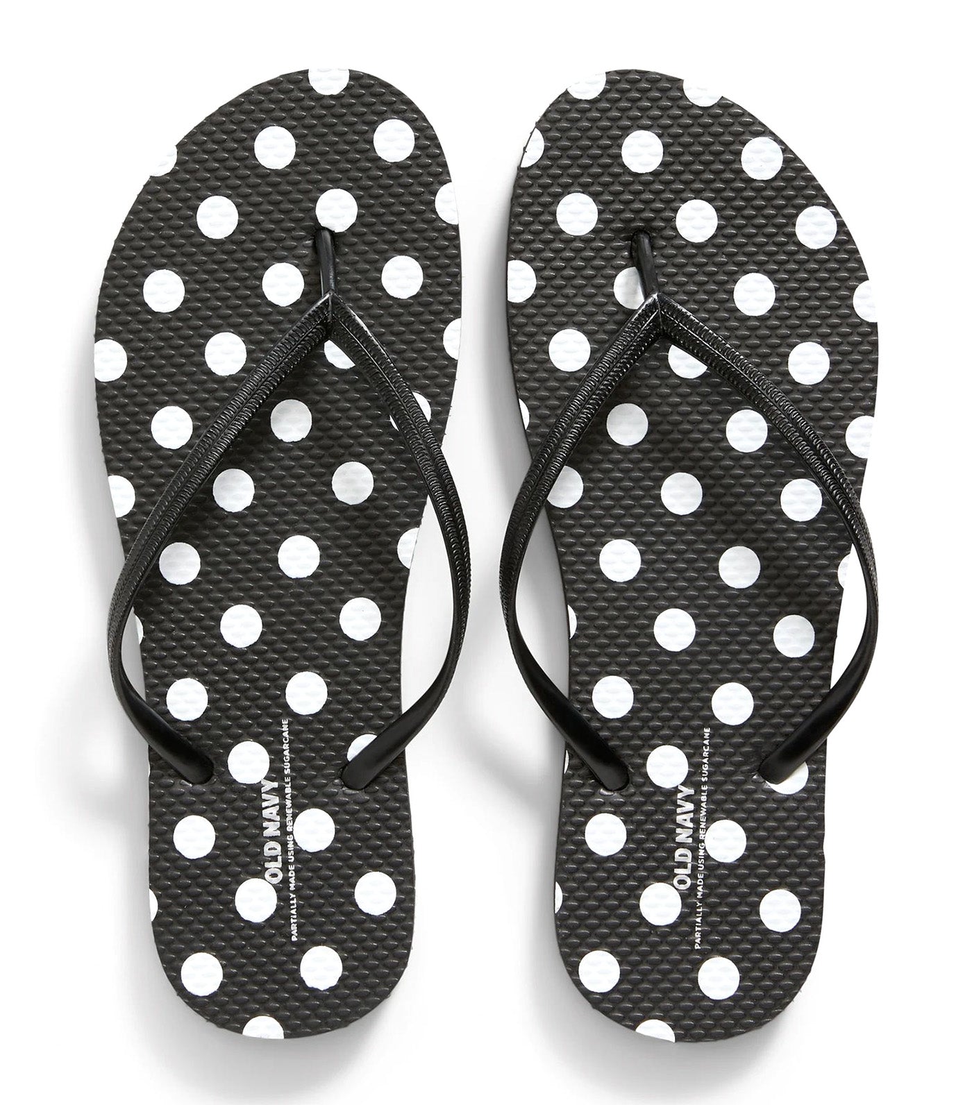 Patterned Flip-Flop Sandals for Women Polka Dot