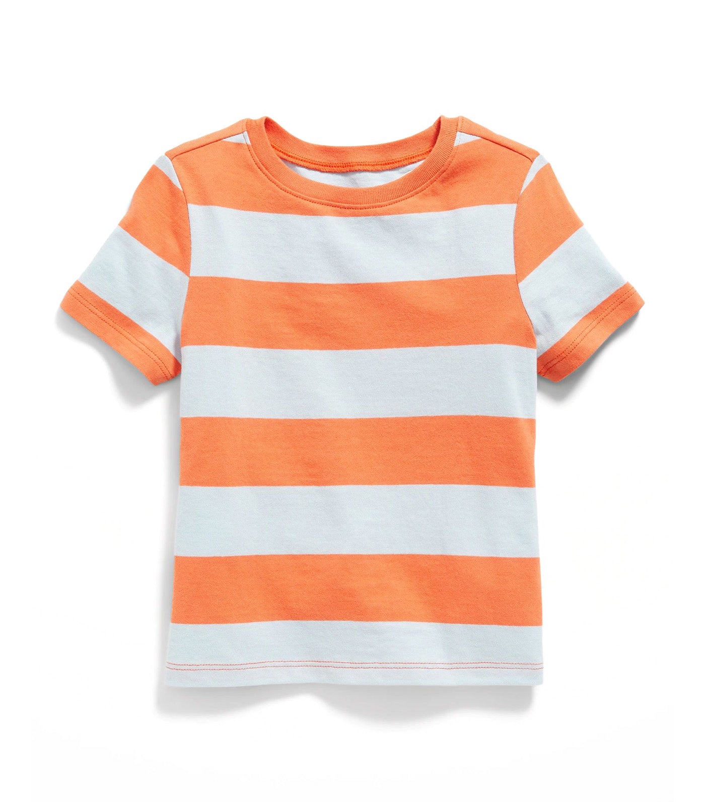 Unisex Printed T-Shirt for Toddler - Orange Stripe