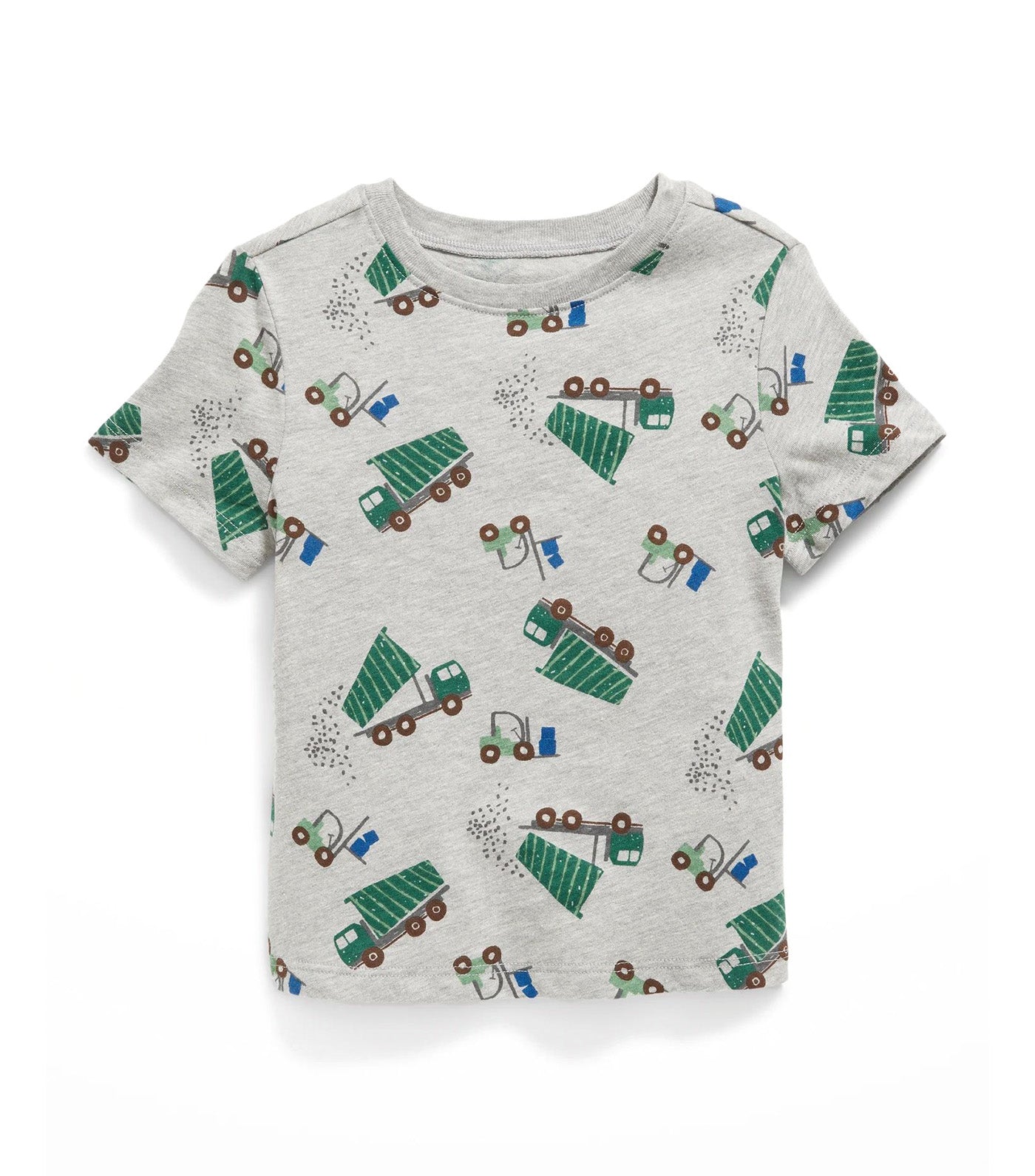 Unisex Printed T-Shirt for Toddler - Truck Green