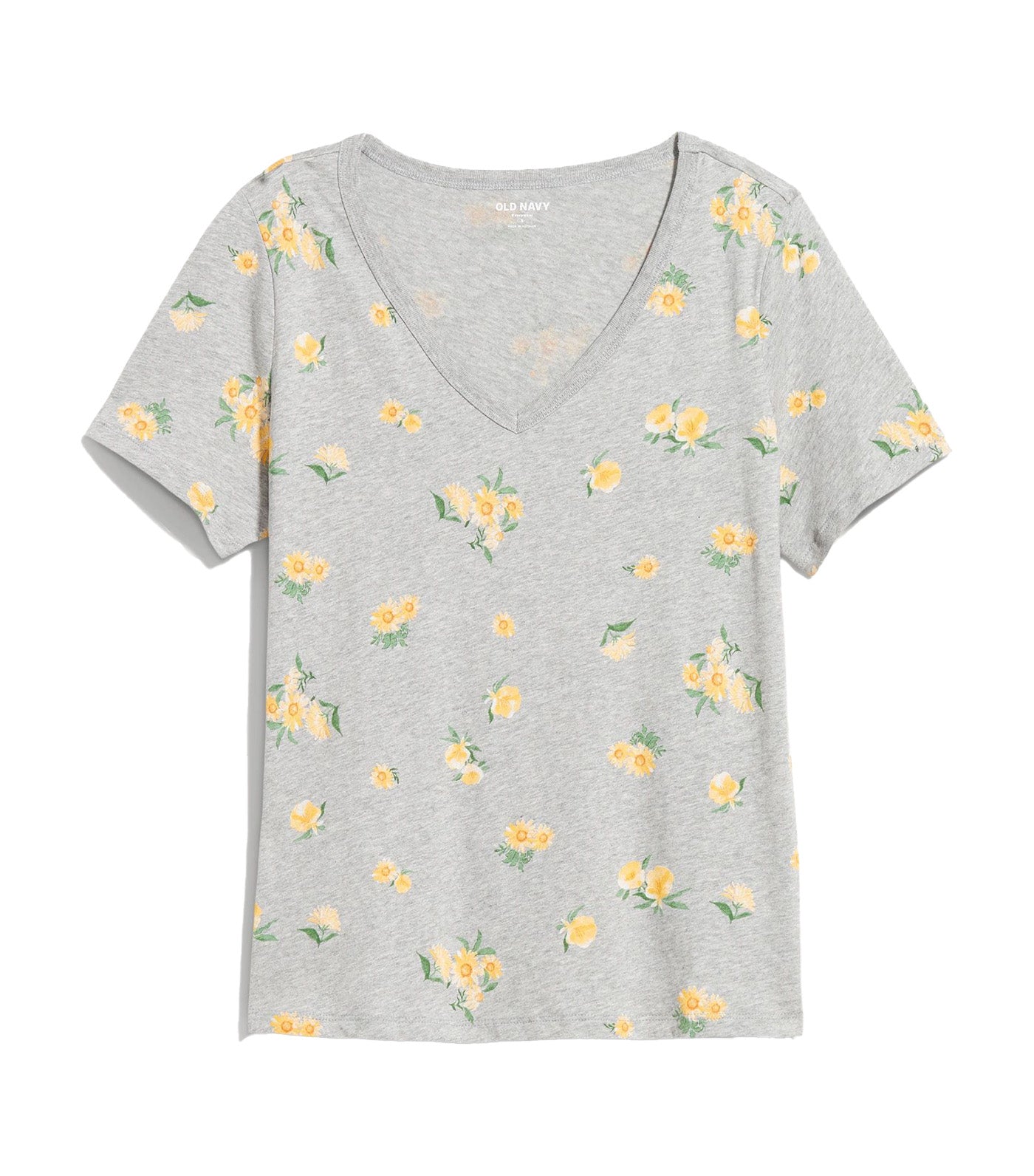 EveryWear V-Neck T-Shirt for Women Daisy