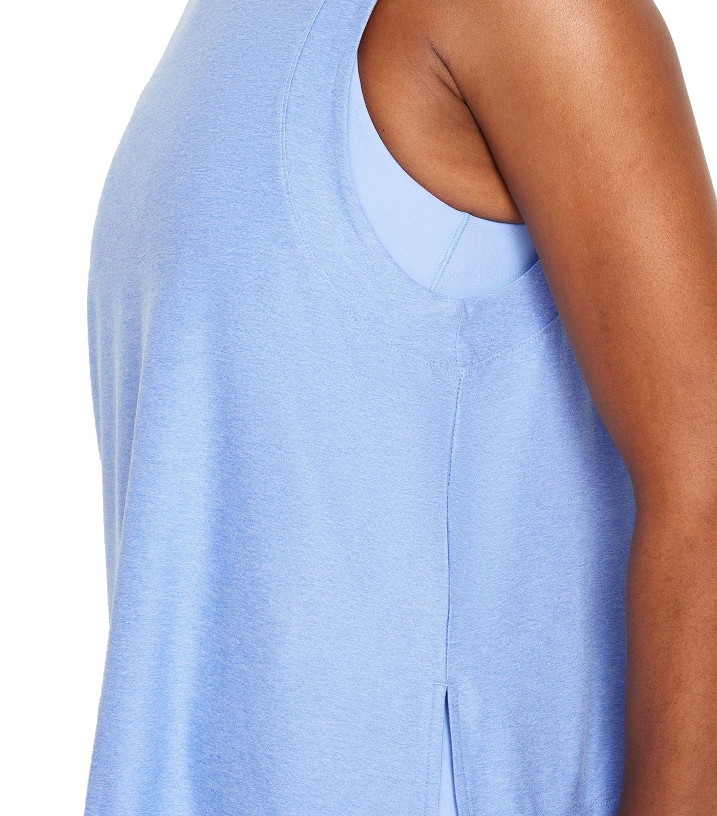 Cloud 94 Soft Split-Hem T-Shirt for Women Blue Overall