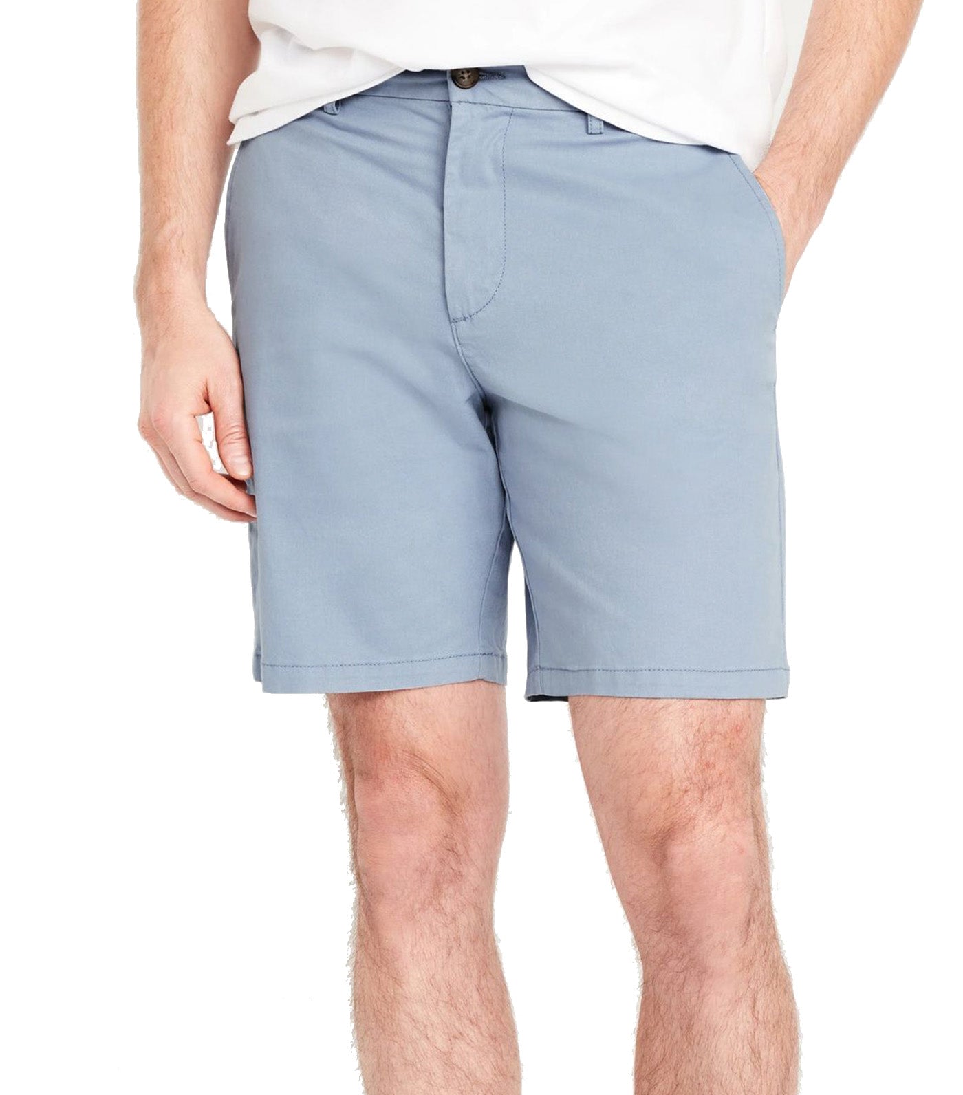 Slim Built-In Flex Rotation Chino Shorts for Men -- 8-inch inseam Blue Harvest