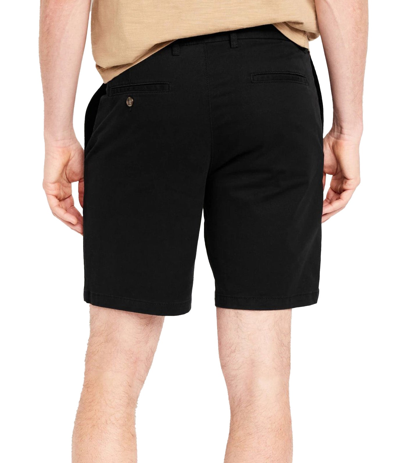 Slim Built-In Flex Rotation Chino Shorts for Men -- 8-inch inseam Black Jack