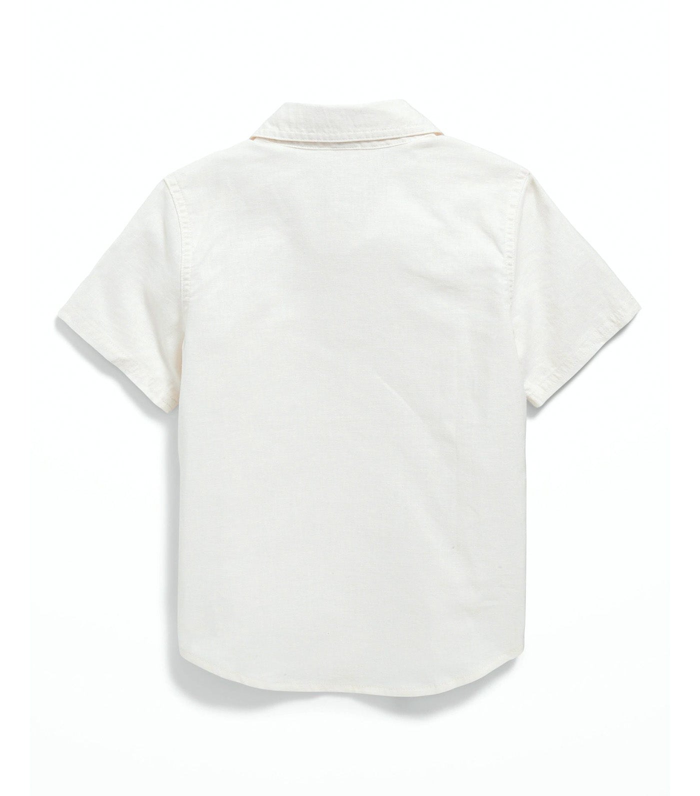 Short-Sleeve Linen-Blend Utility Pocket Shirt for Toddler Boys - Sea Salt