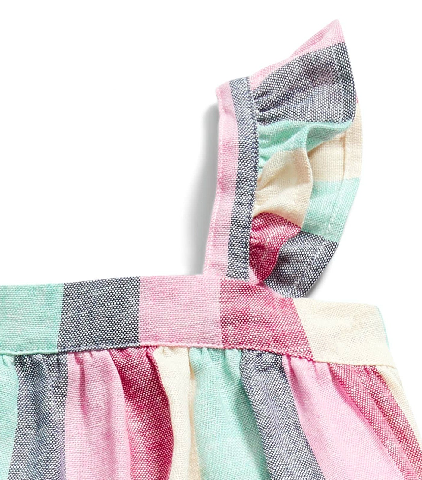 Sleeveless Striped Linen-Blend Top and Bloomer Shorts Set for Baby