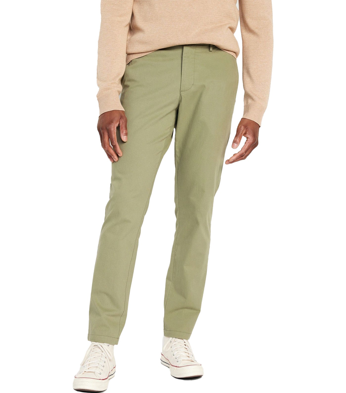 Slim Built-In Flex Rotation Chino Pants for Men Simply Sage