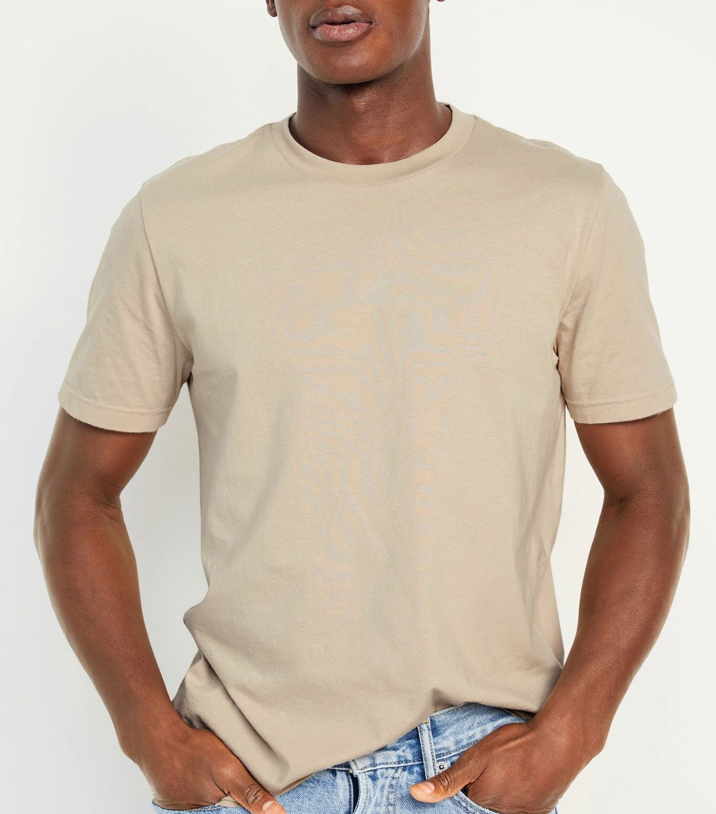 Crew-Neck Striped T-Shirt For Men A Stone's Throw