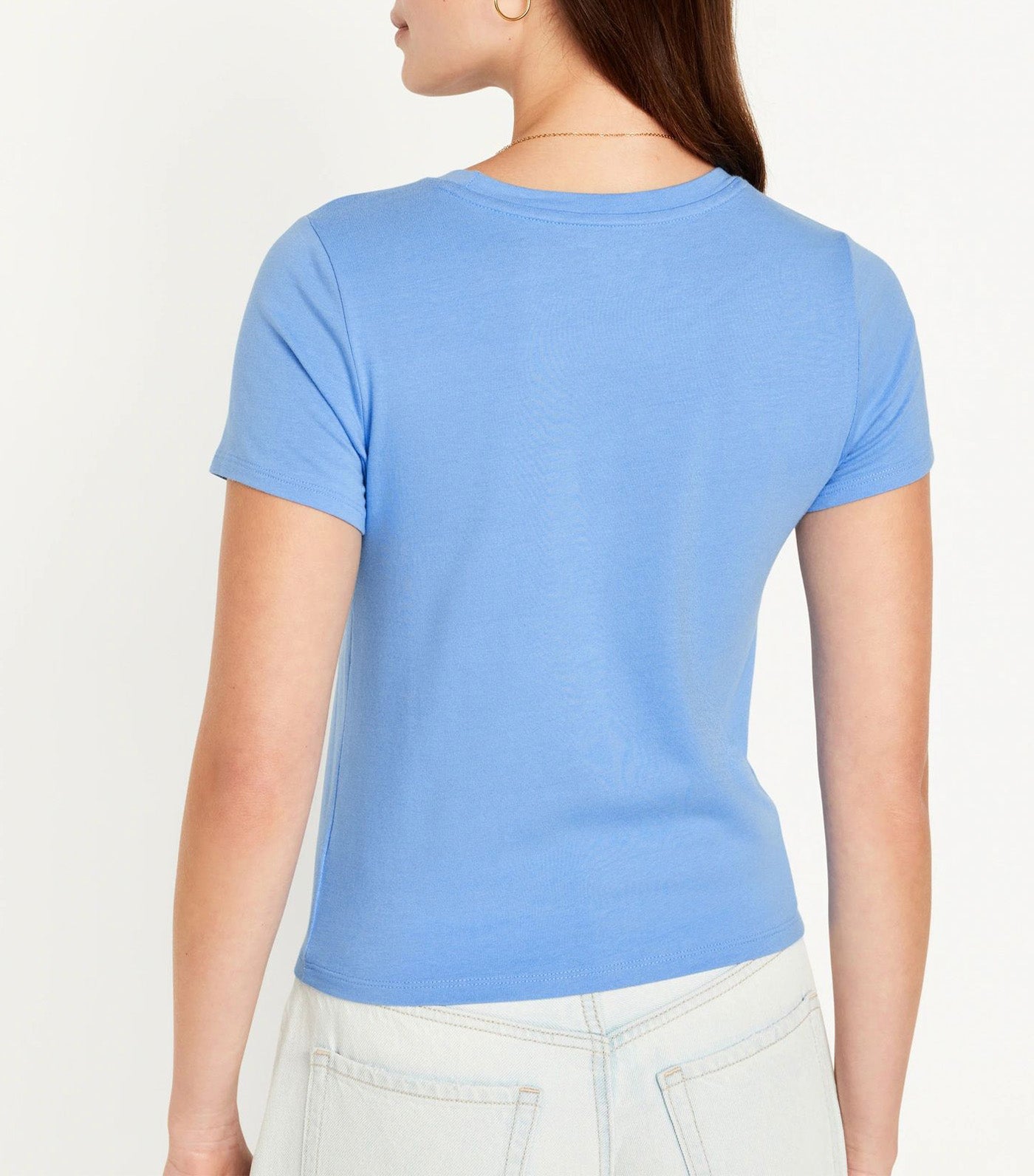 Cropped Slim-Fit T-Shirt For Women Baratheon Blue