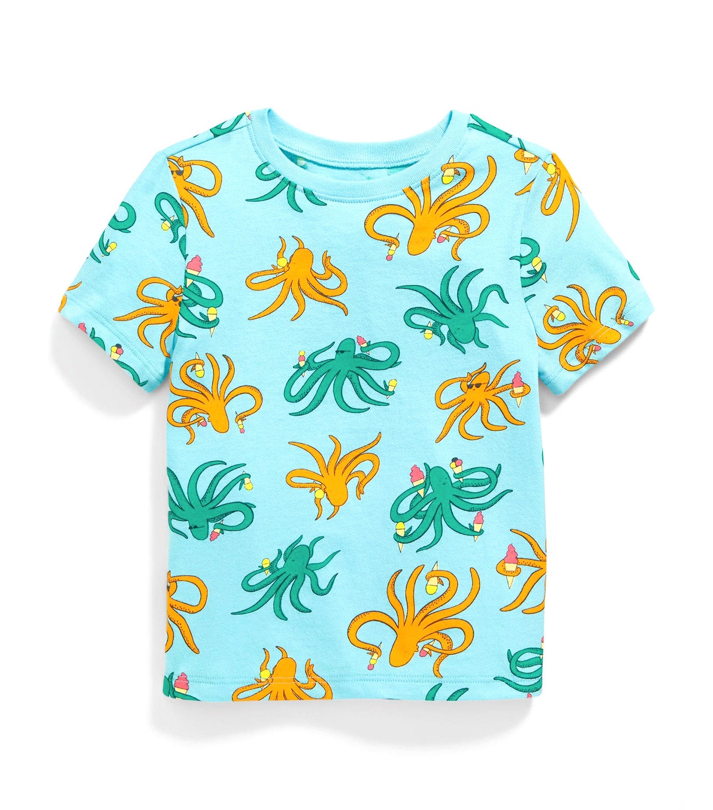 Unisex Printed Short-Sleeve T-Shirt for Toddler Octopus