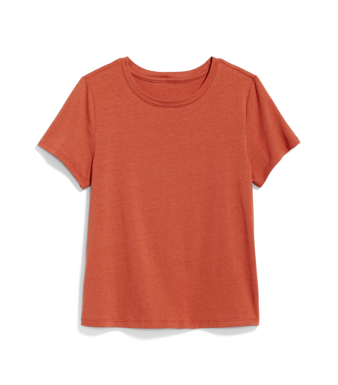 Cropped Slim-Fit T-Shirt For Women Bronzed Amber
