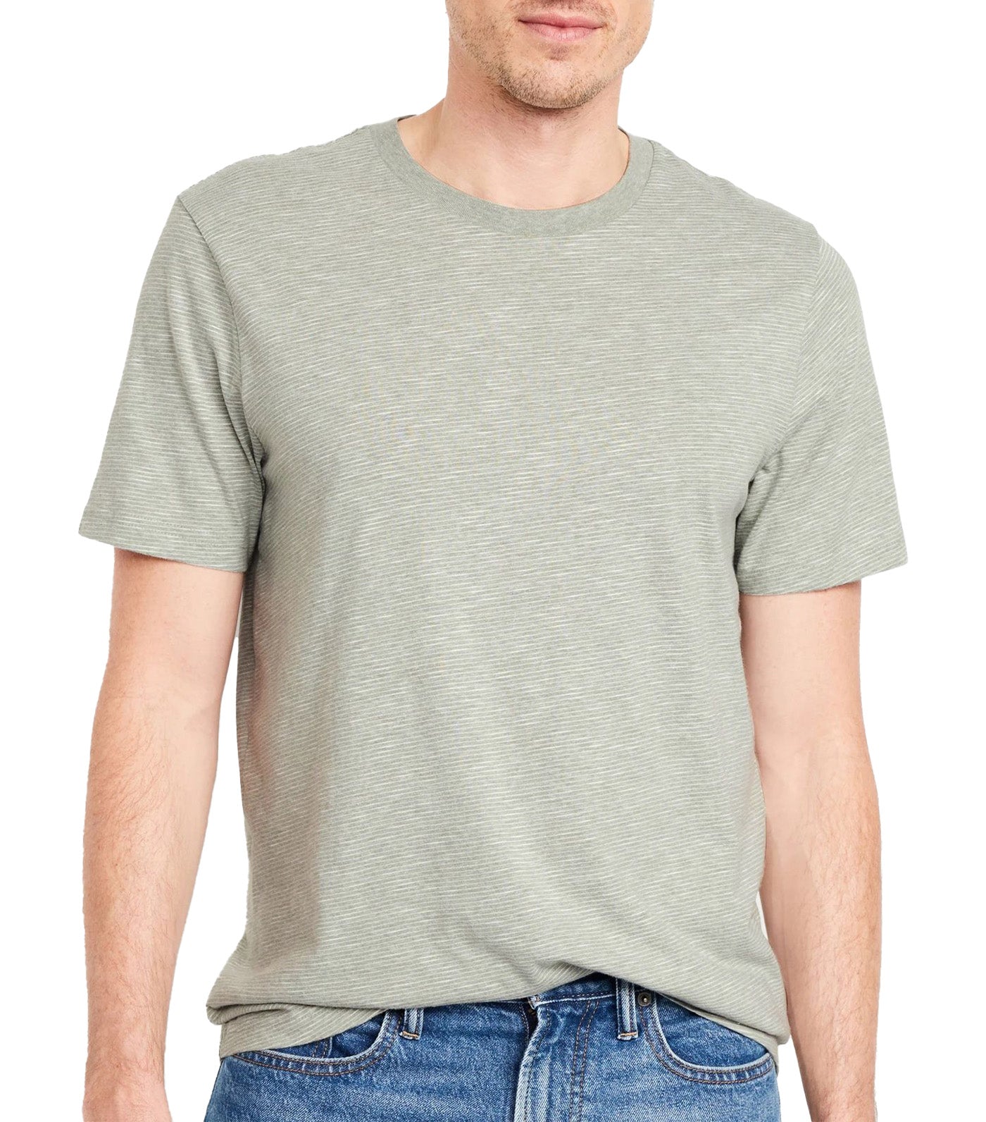 Crew-Neck T-Shirt for Men Heritage Green