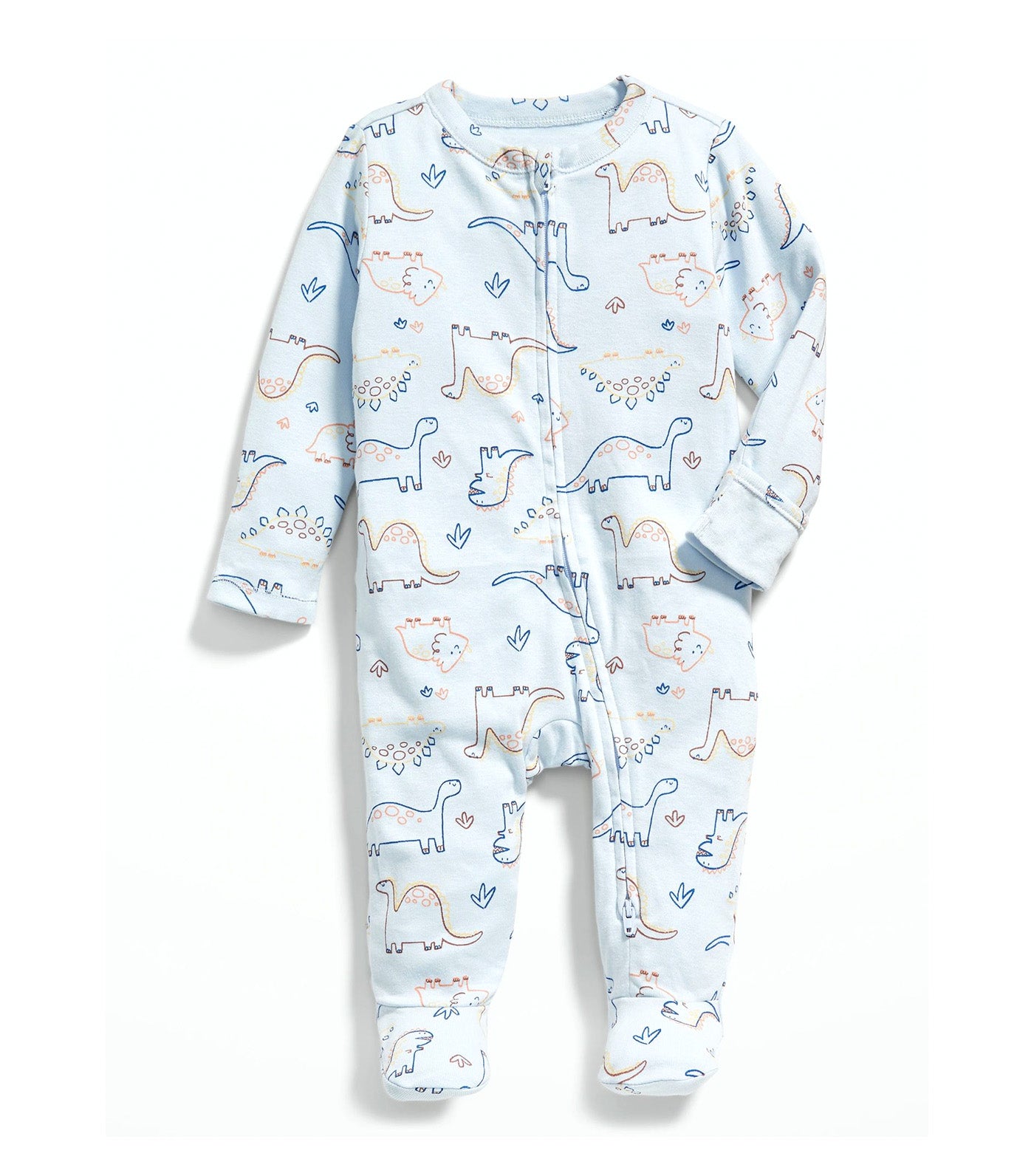 Unisex Sleep and Play 2-Way-Zip Footed One-Piece for Baby