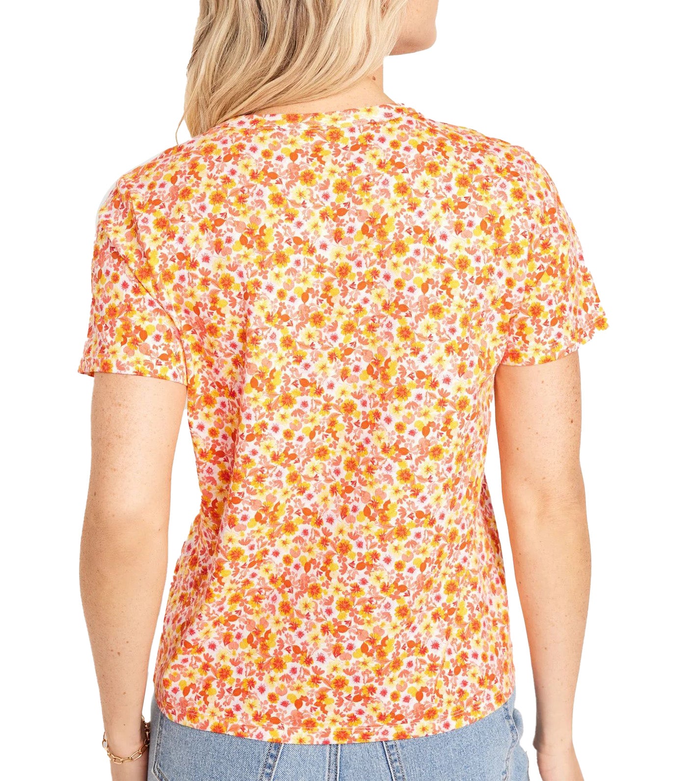 EveryWear Crew-Neck T-Shirt for Women Multi Floral