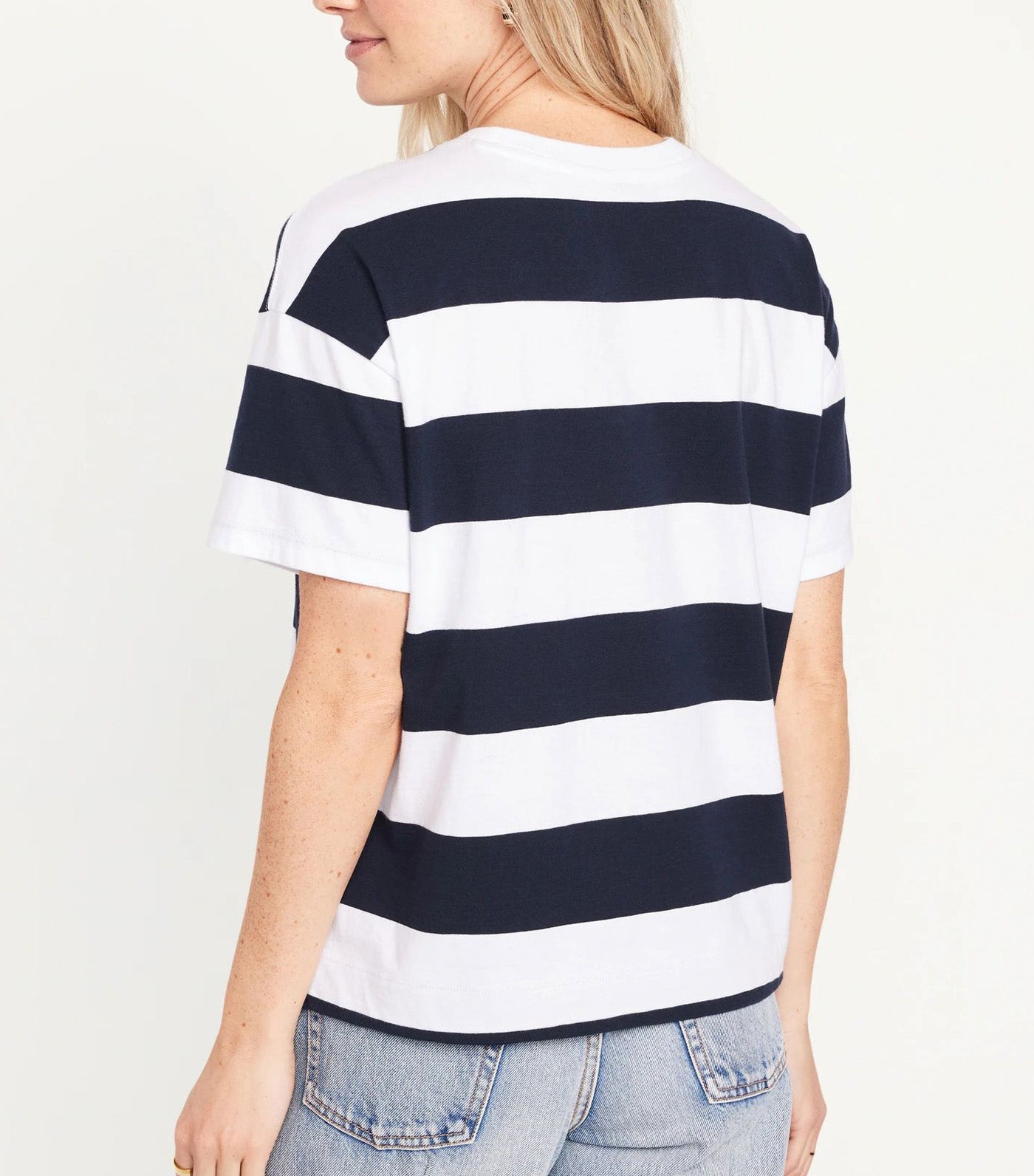Vintage T-Shirt For Women O.N. Navy Stripe