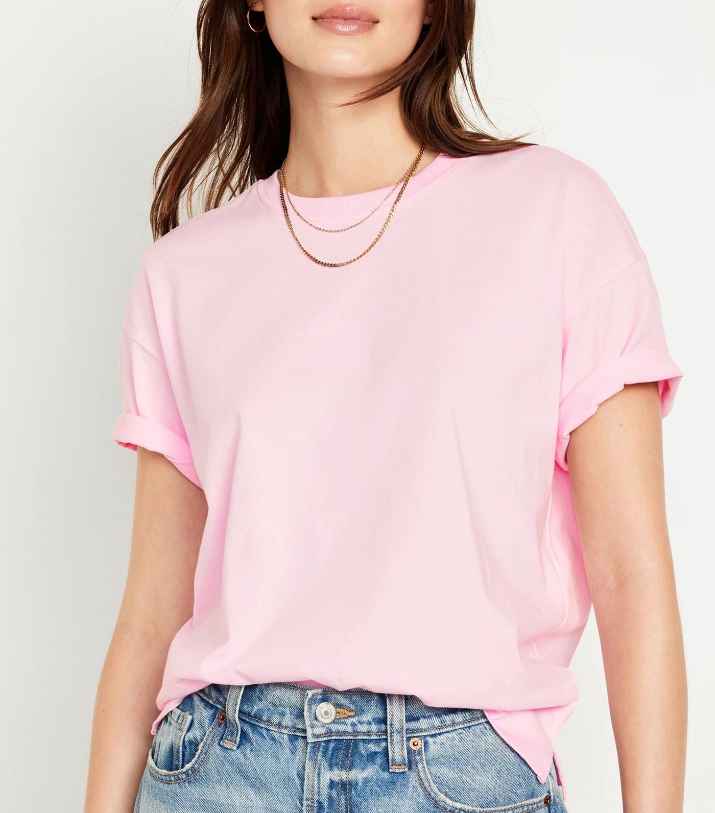 Vintage T-Shirt For Women Preppy Pink