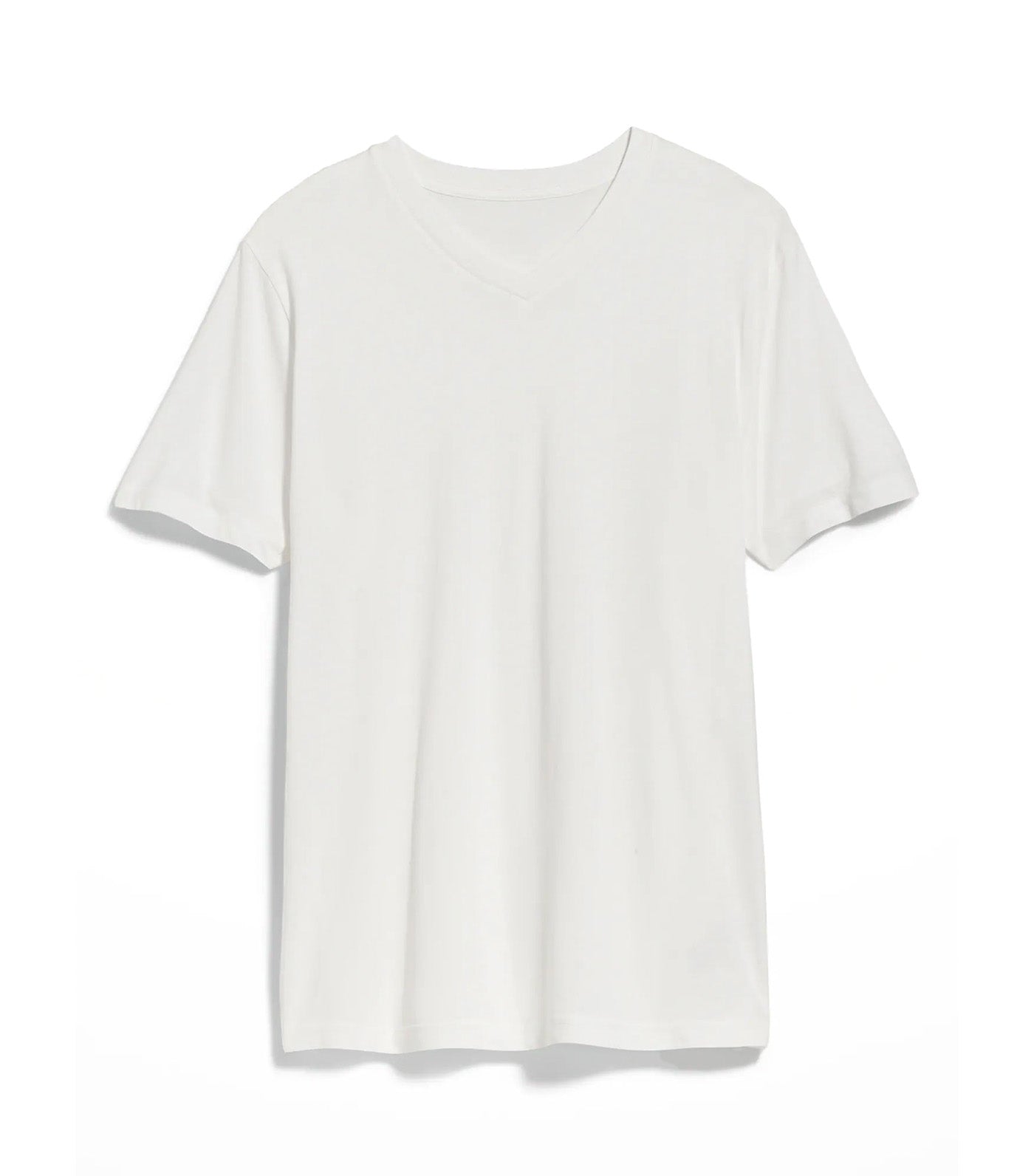 V-Neck T-Shirt For Men Calla Lily White
