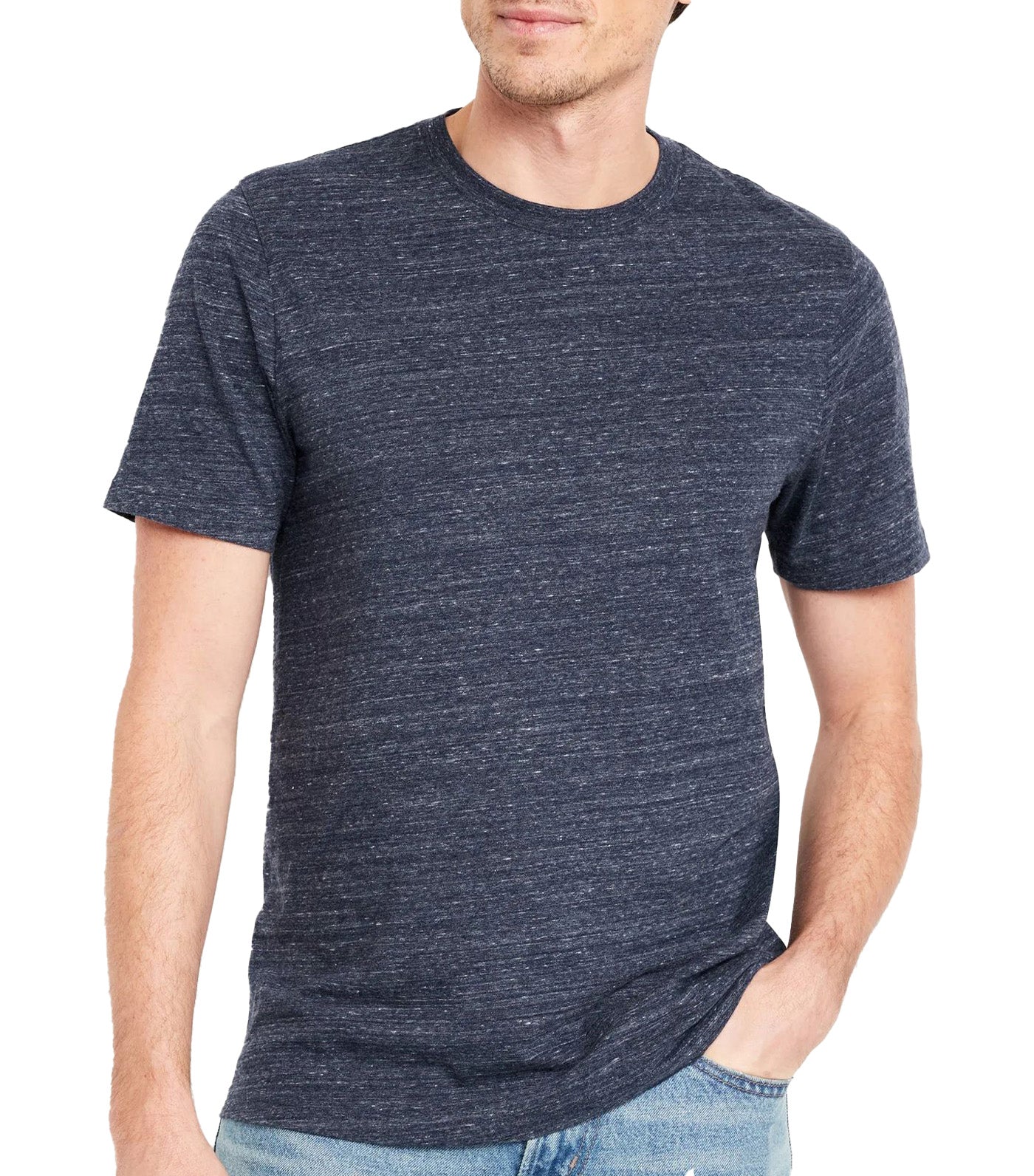 Crew-Neck T-Shirt for Men Navy Blue
