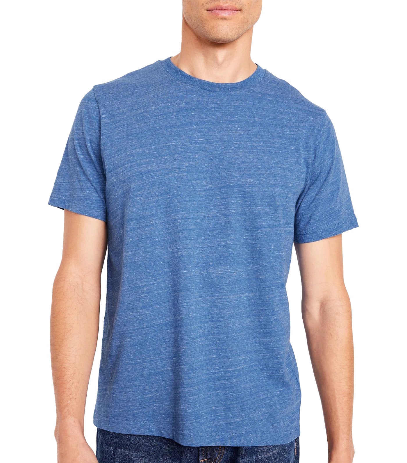 Crew-Neck T-Shirt for Men Cabana Blue