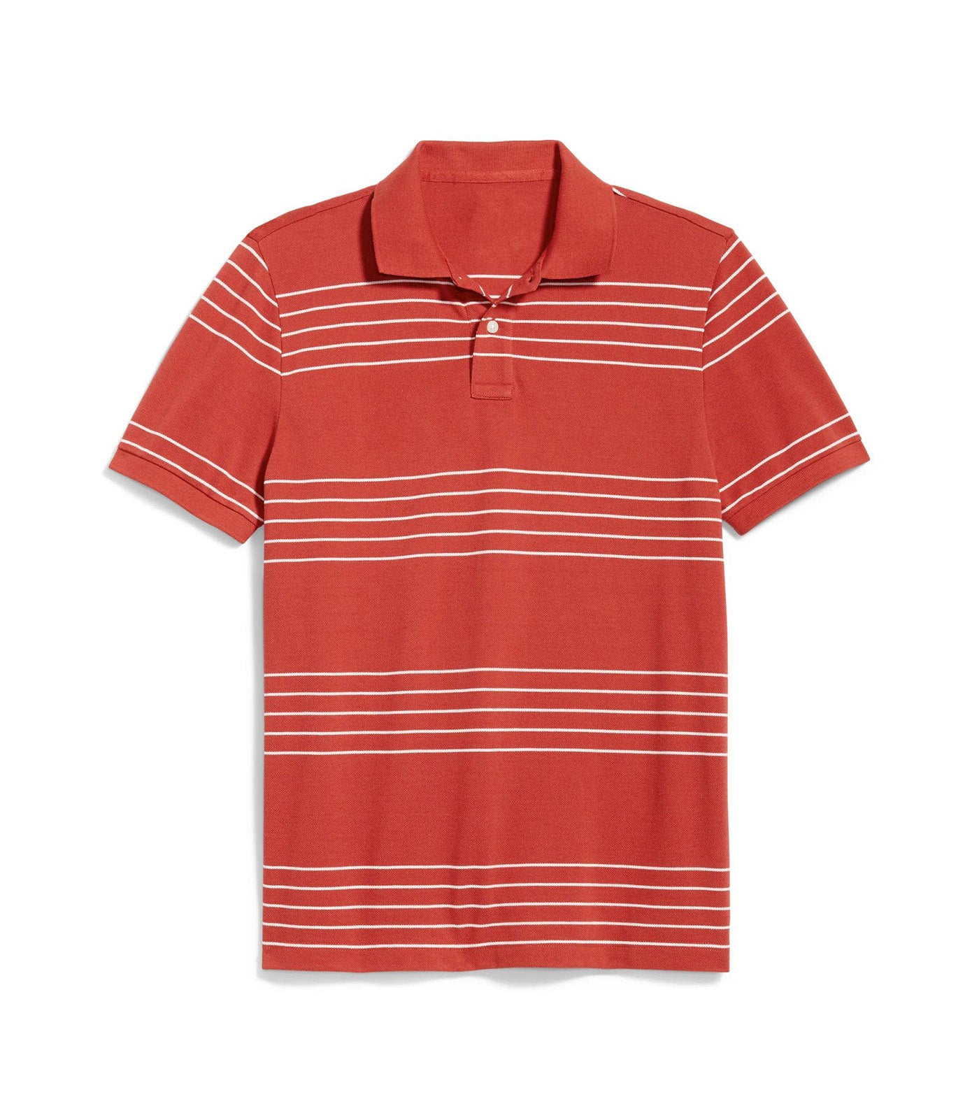 Classic Fit Pique Polo For Men Fired Clay