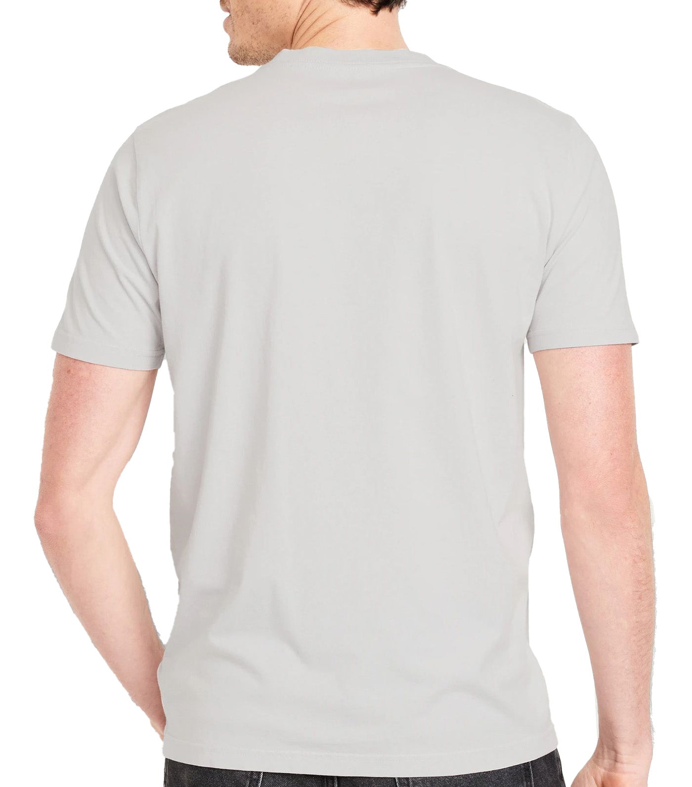 V-Neck T-Shirt for Men Light Gray