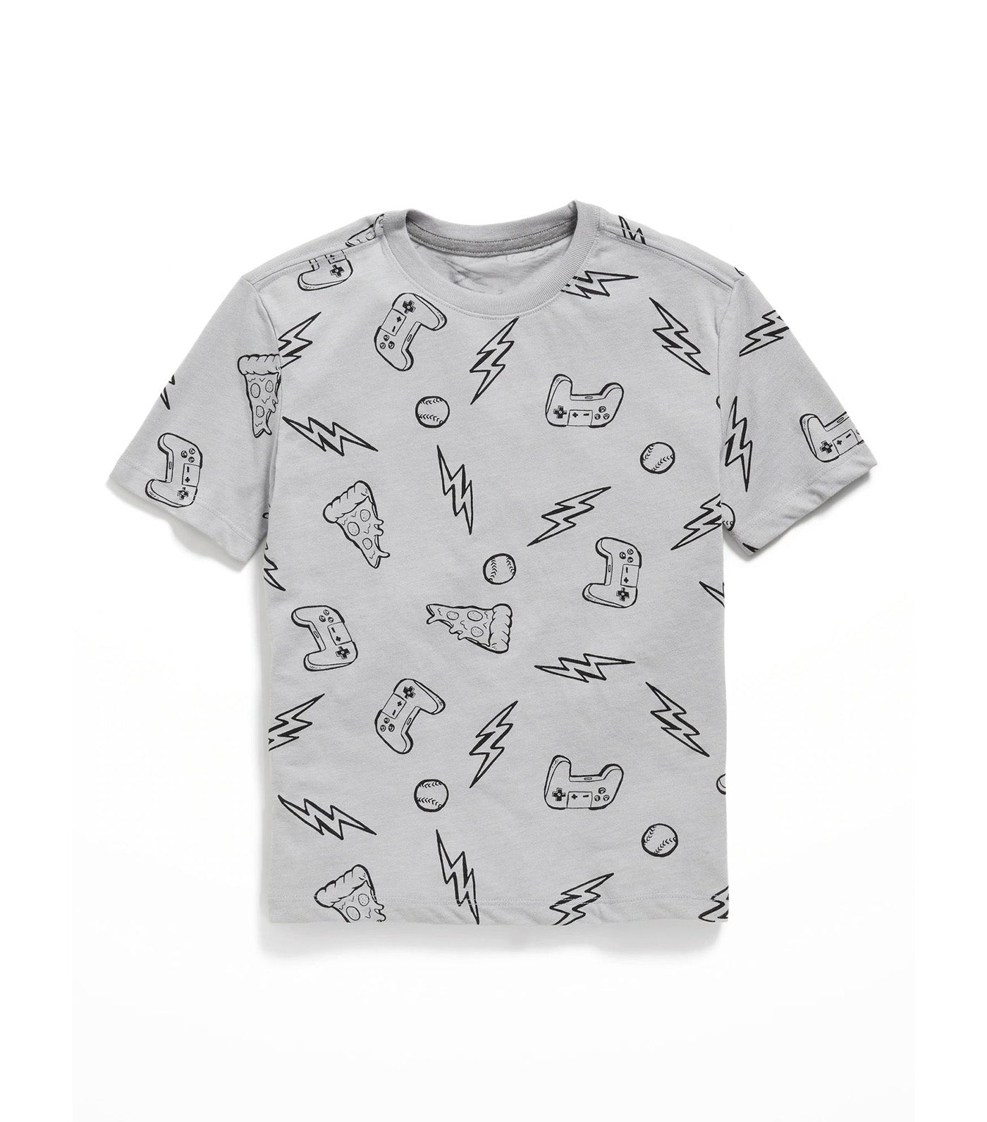 Softest Printed Crew-Neck T-Shirt for Boys - Wii-Game Party
