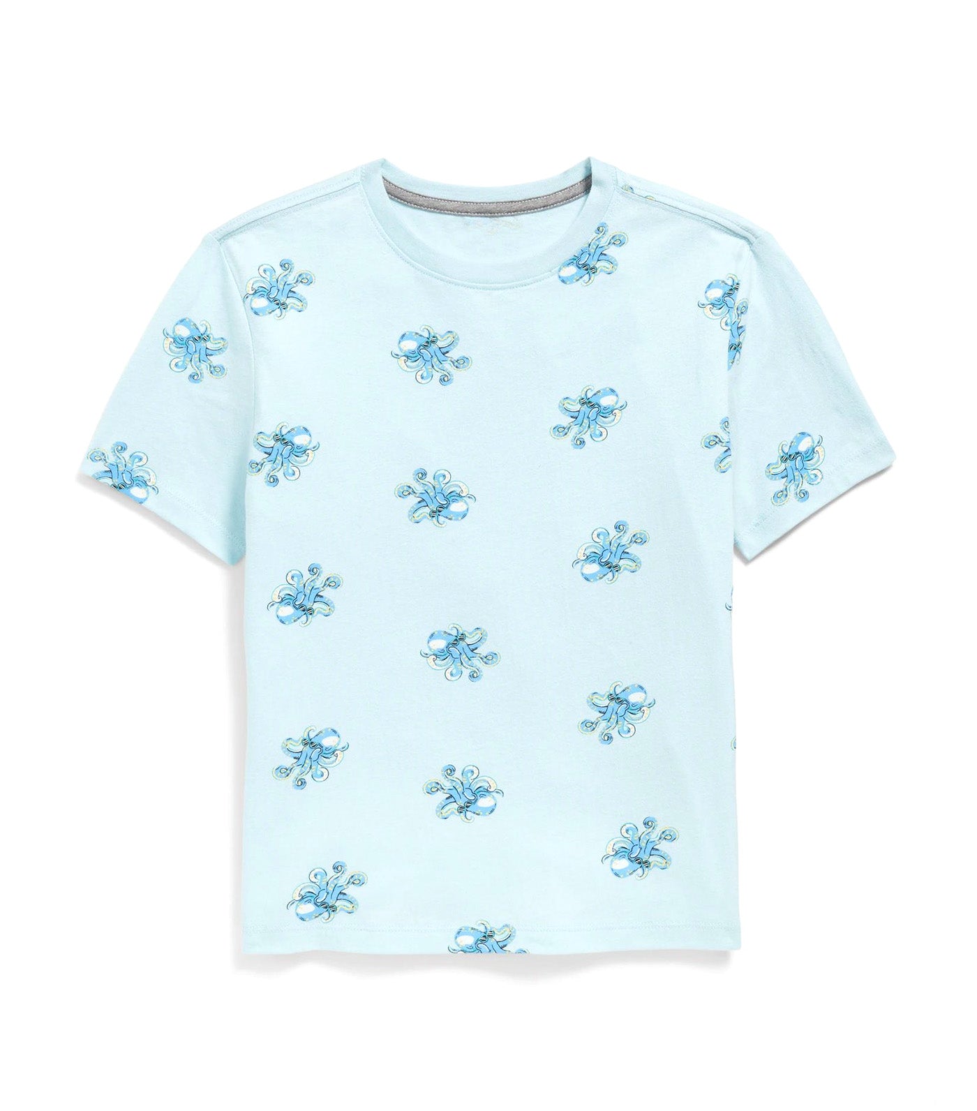 Softest Printed Crew-Neck T-Shirt for Boys Octopus