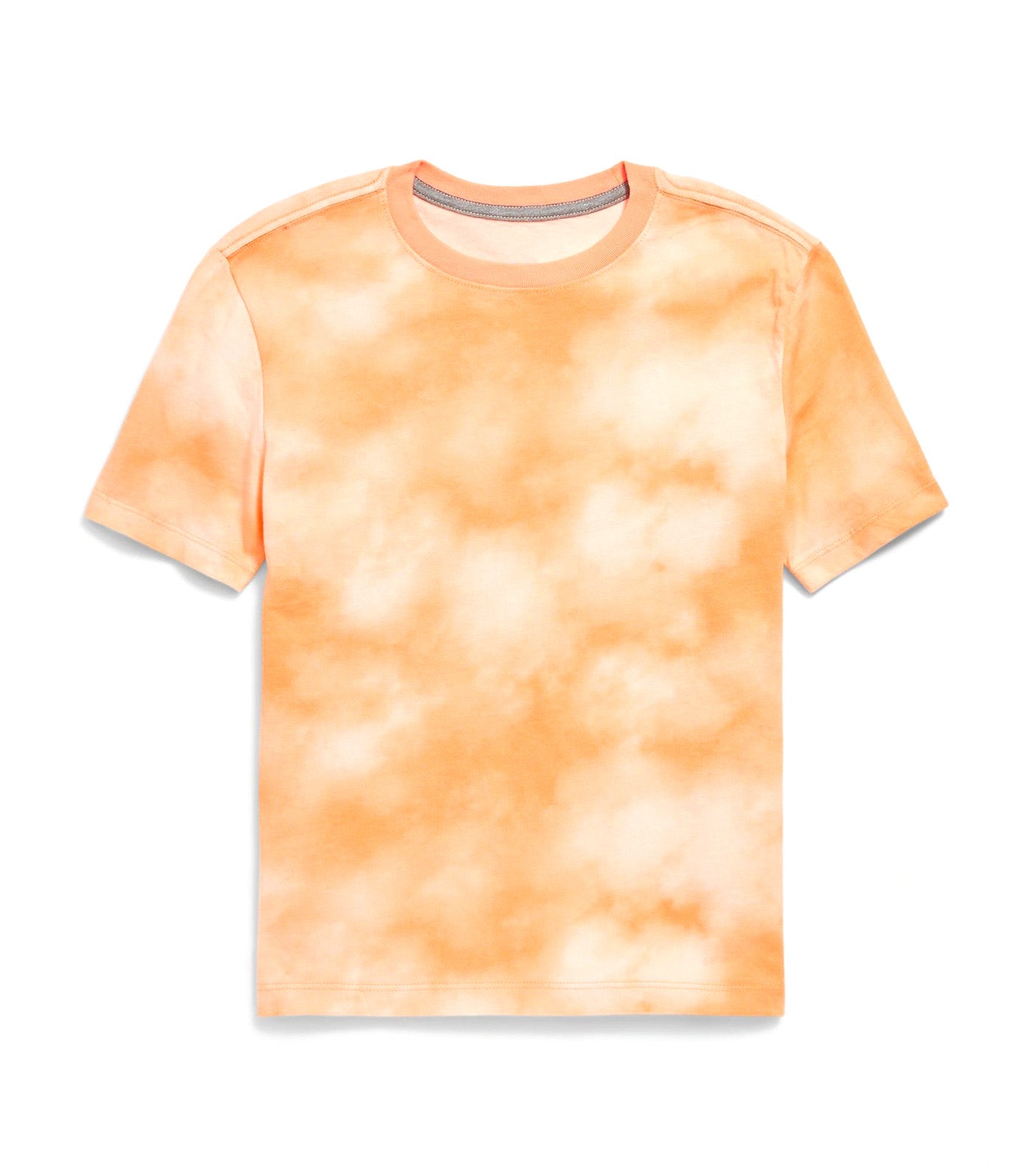 Softest Printed Crew-Neck T-Shirt for Boys Orange Tie Dye