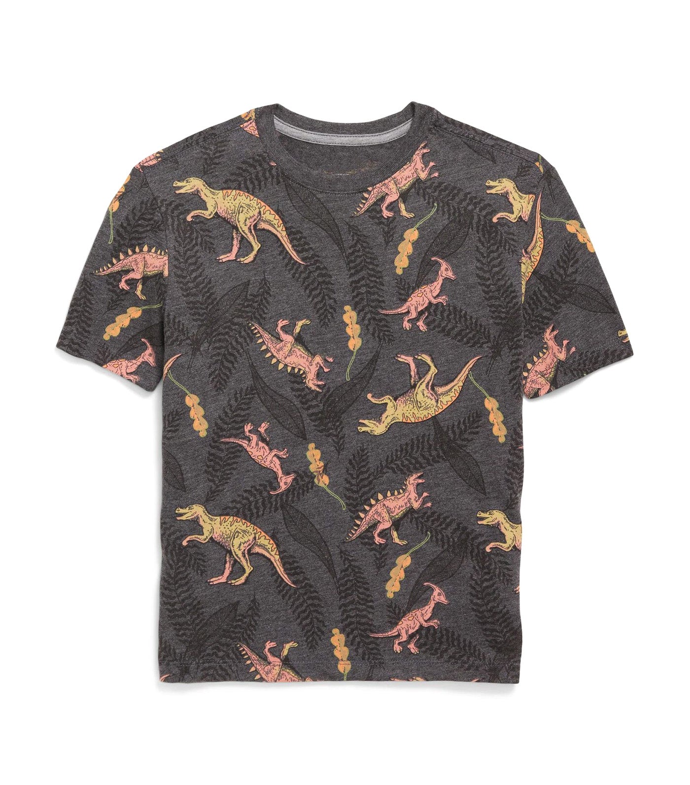 Softest Printed Crew-Neck T-Shirt for Boys Dino Attack