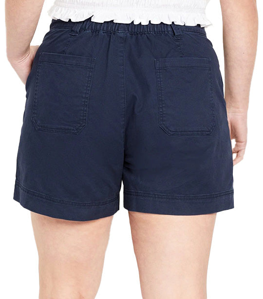 High-Waisted OGC Utility Chino Shorts for Women -- 5-inch inseam In The Navy