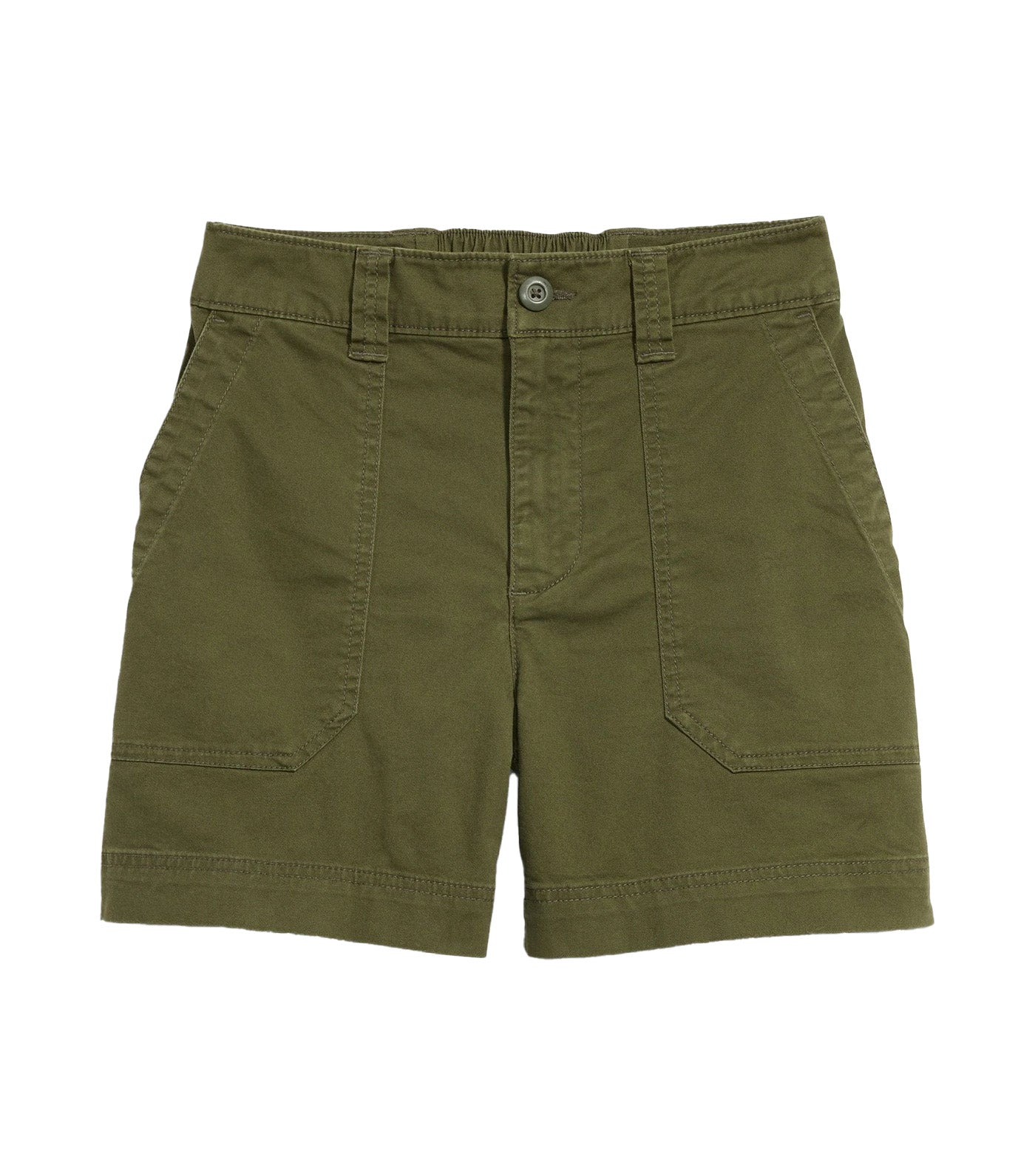 High-Waisted OGC Utility Chino Shorts for Women 5-Inch Inseam Conifer