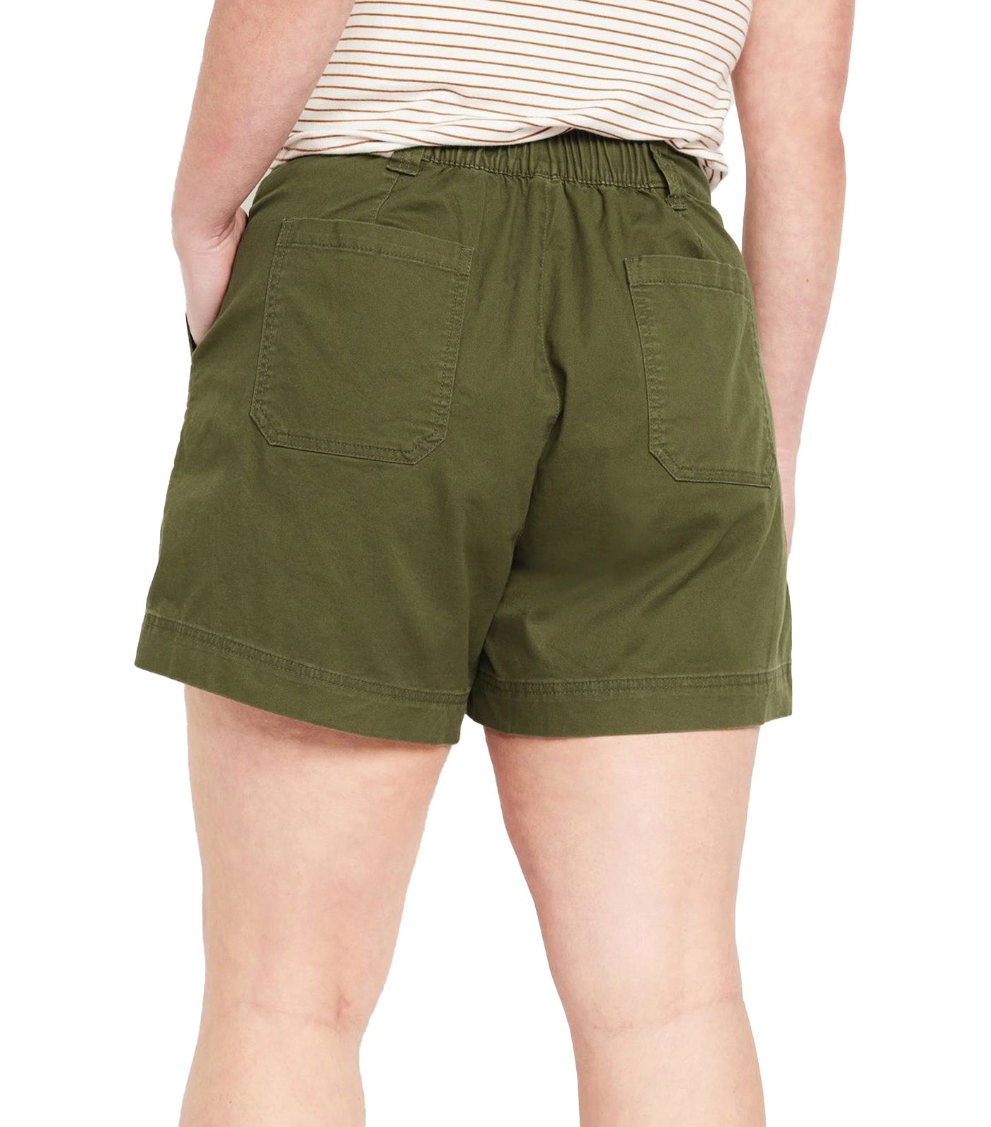 High-Waisted OGC Utility Chino Shorts for Women 5-Inch Inseam Conifer
