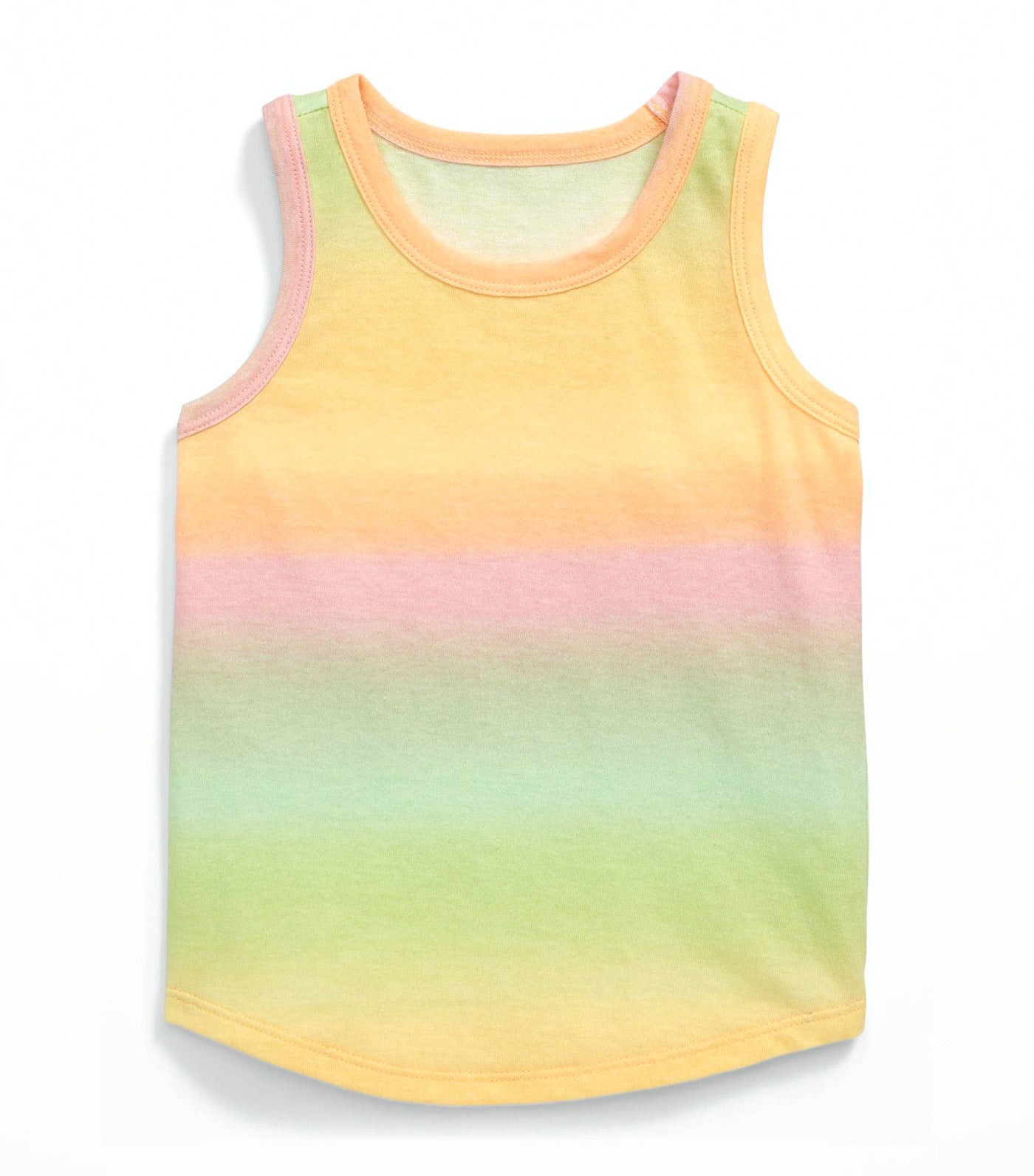 Printed Tank Top for Toddler Girls - Pink/Org Ombre