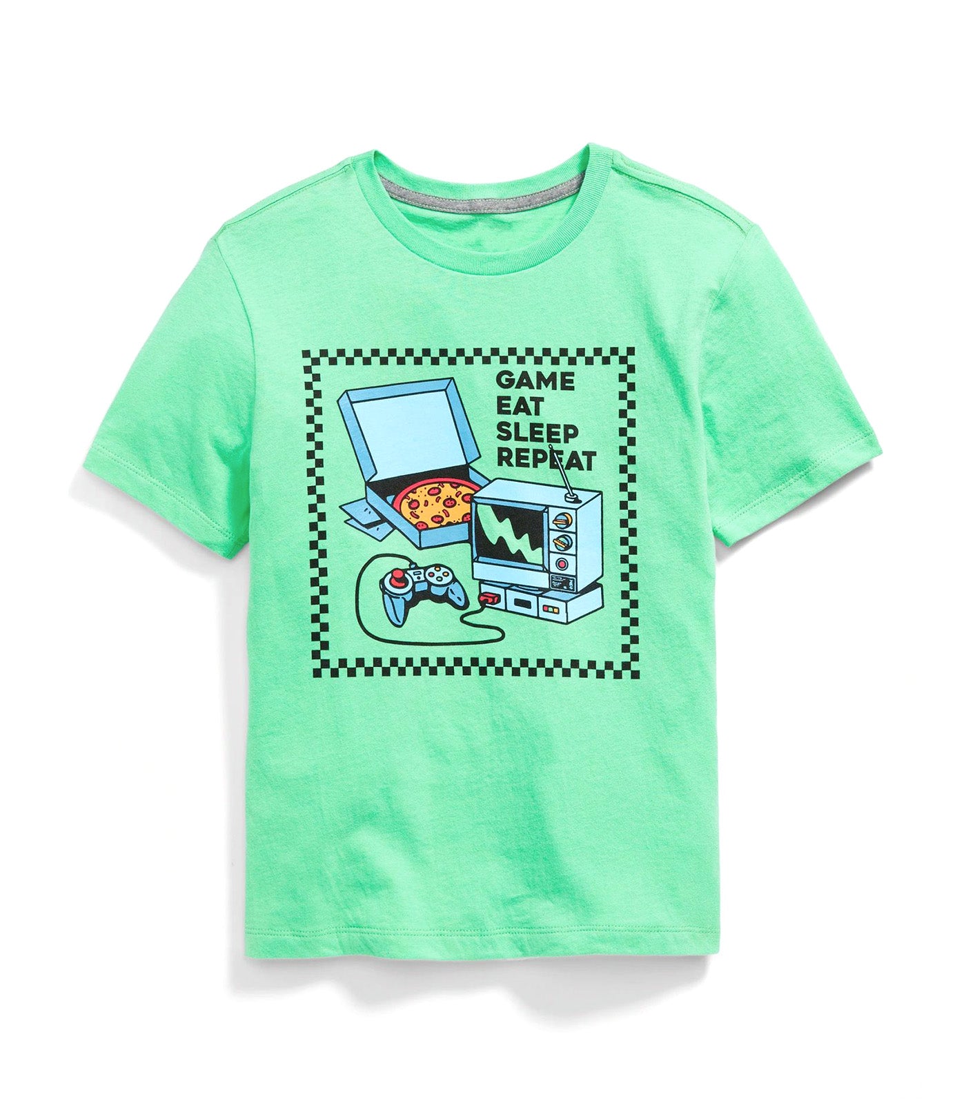 Short-Sleeve Graphic T-Shirt for Boys Interactive Lime